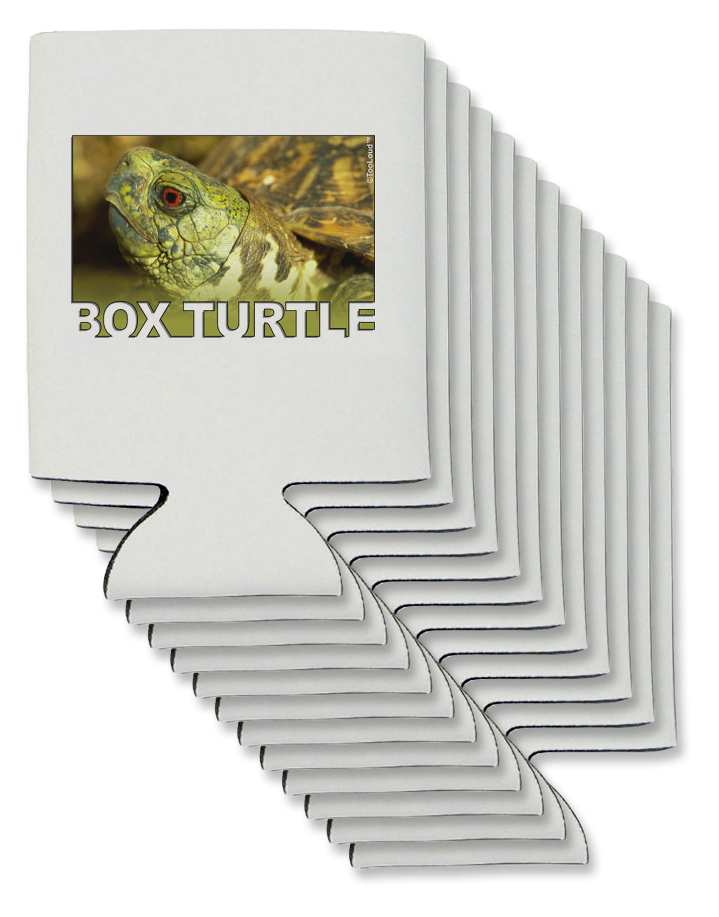 Menacing Turtle with Text Can / Bottle Insulator Coolers-Can Coolie-TooLoud-12-Davson Sales