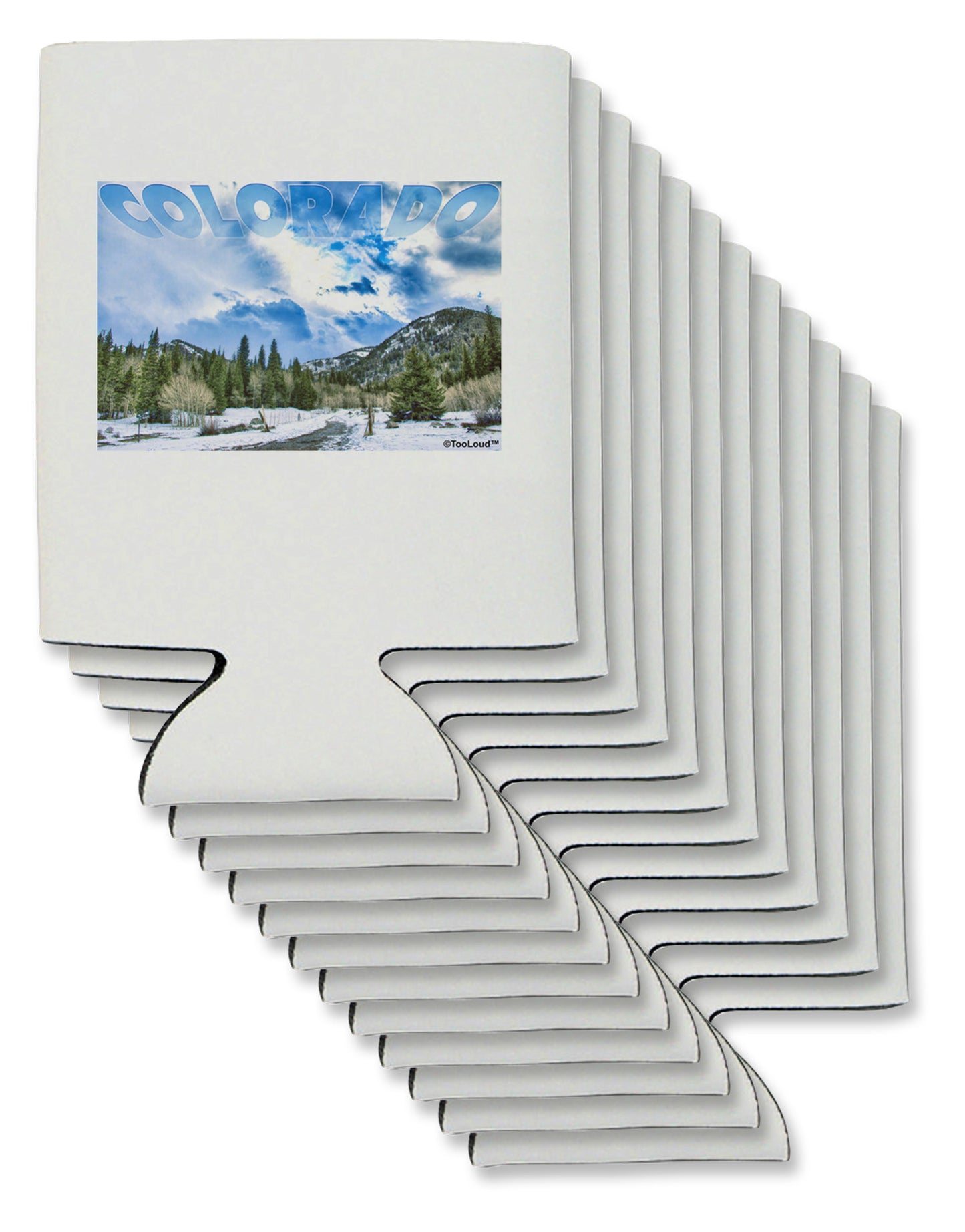 El Dora CO with Text Can / Bottle Insulator Coolers-Can Coolie-TooLoud-12-Davson Sales