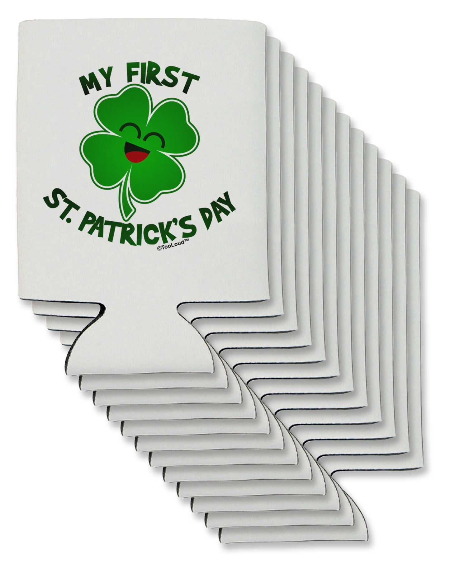 My First St. Patrick's Day Can / Bottle Insulator Coolers-Can Coolie-TooLoud-12-Davson Sales