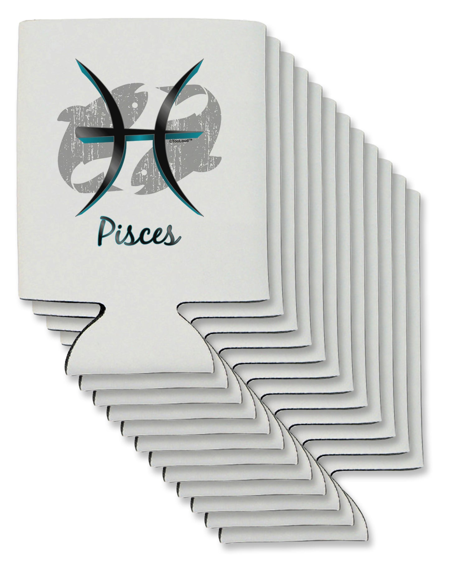 Pisces Symbol Can / Bottle Insulator Coolers-Can Coolie-TooLoud-12-Davson Sales
