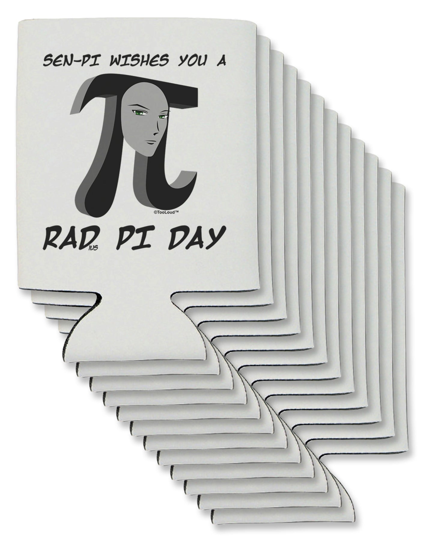Sen-Pi Wishes You a Rad Pi Day Can / Bottle Insulator Coolers-Can Coolie-TooLoud-12-Davson Sales
