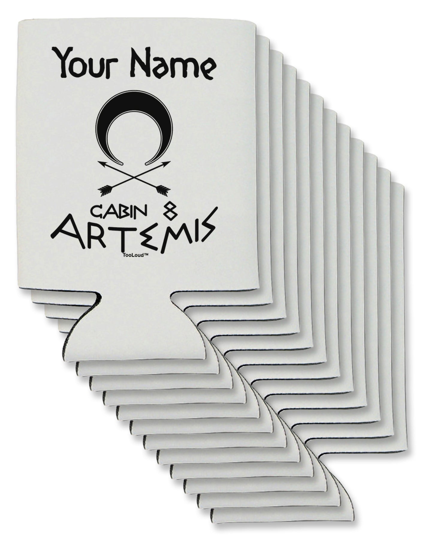 Personalized Cabin 8 Artemis Can / Bottle Insulator Coolers by TooLoud-Can Coolie-TooLoud-12-Davson Sales