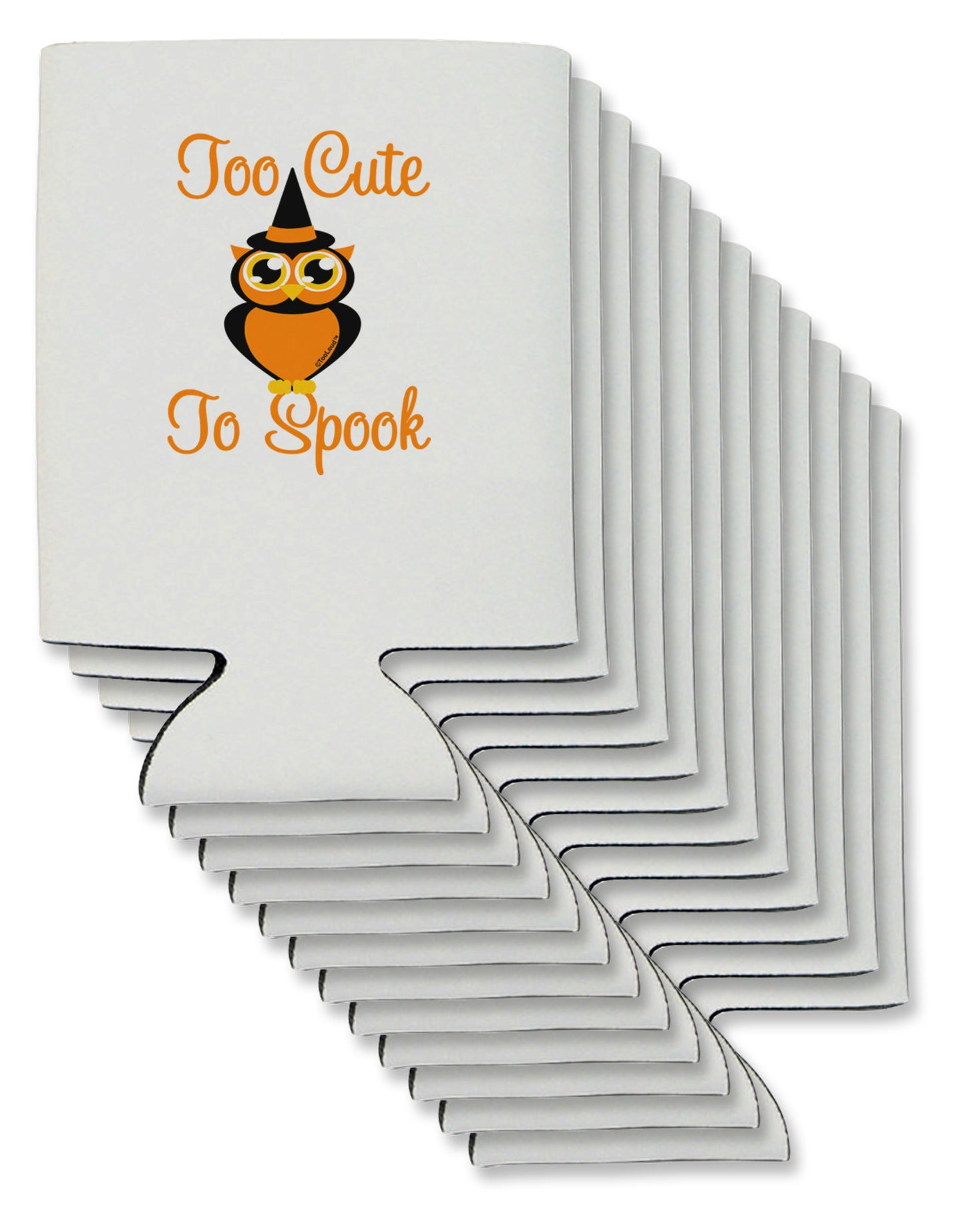 Owl Too Cute Orange Can / Bottle Insulator Coolers-Can Coolie-TooLoud-12-Davson Sales