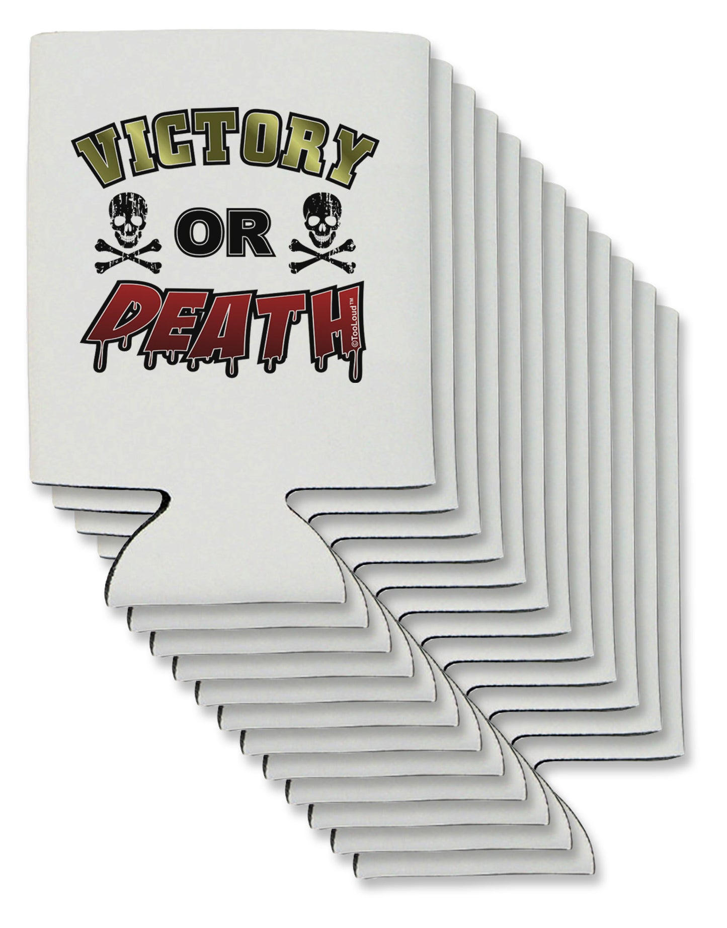 Victory Or Death Can / Bottle Insulator Coolers-Can Coolie-TooLoud-12-Davson Sales