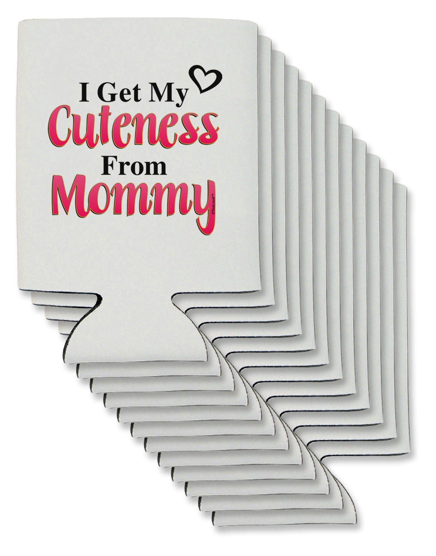 Cuteness From Mommy Can / Bottle Insulator Coolers-Can Coolie-TooLoud-12-Davson Sales