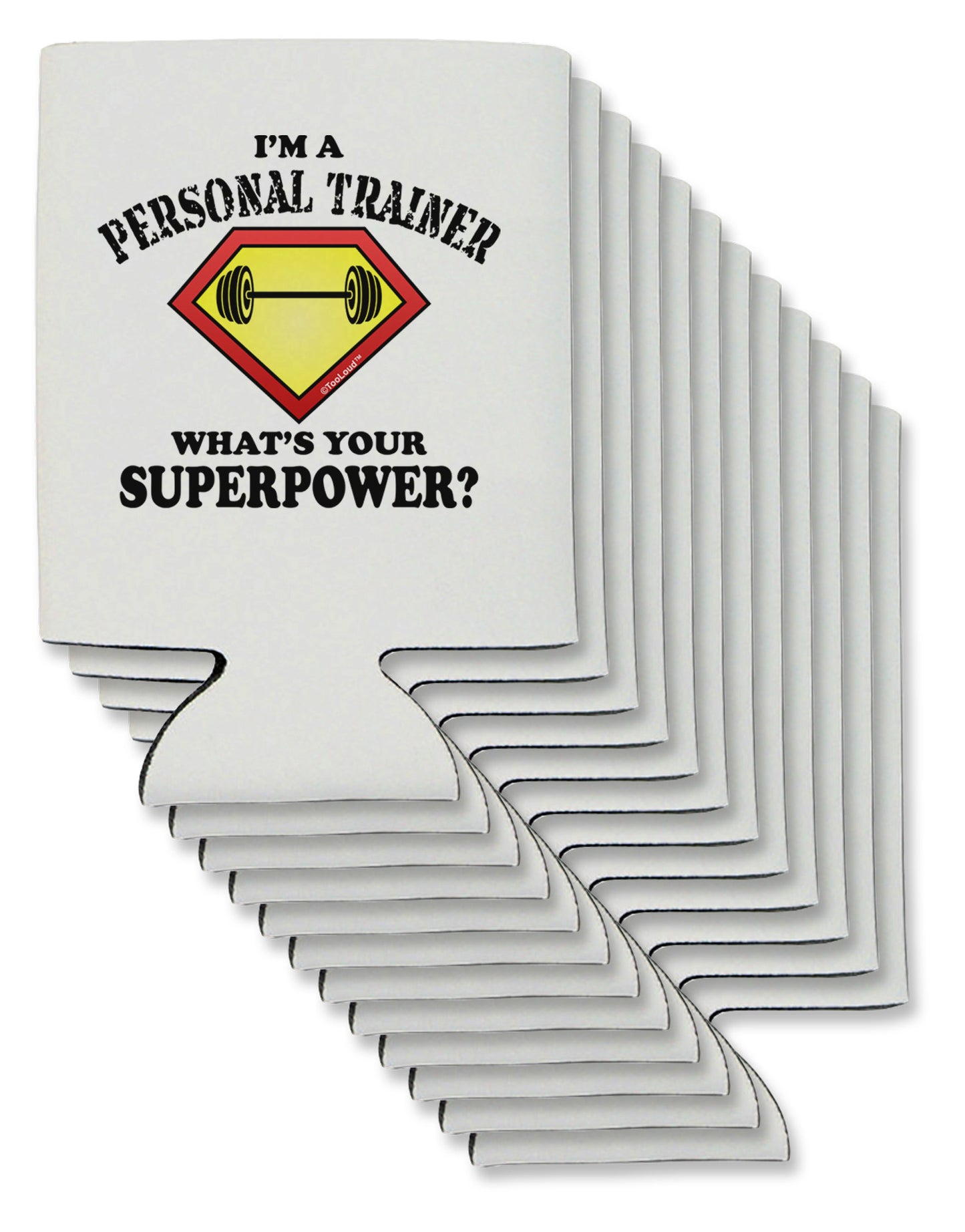 Personal Trainer - Superpower Can / Bottle Insulator Coolers-Can Coolie-TooLoud-12-Davson Sales