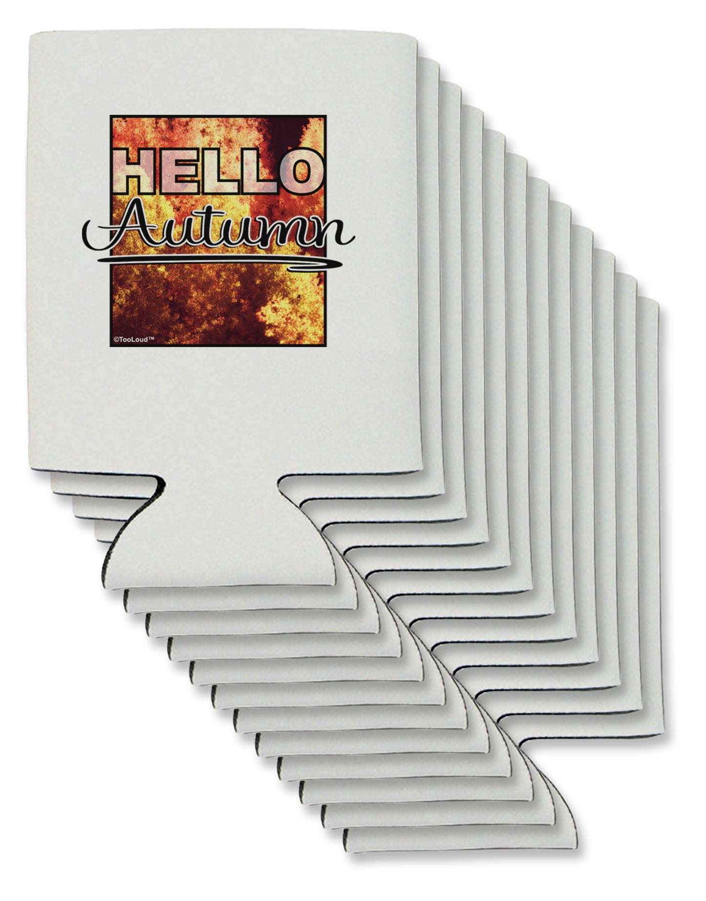 Hello Autumn Can / Bottle Insulator Coolers-Can Coolie-TooLoud-12-Davson Sales