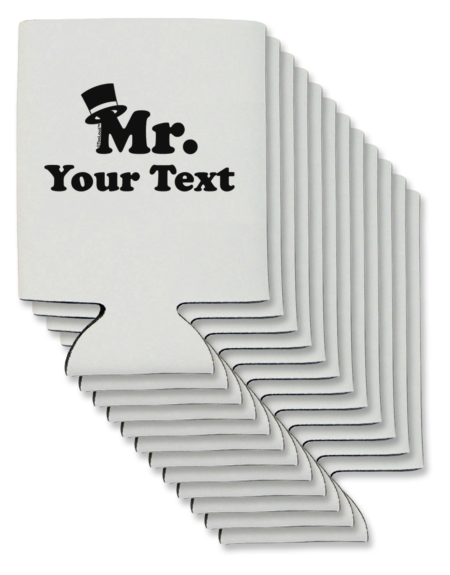 Personalized Mr Classy Can / Bottle Insulator Coolers by TooLoud-Can Coolie-TooLoud-12-Davson Sales