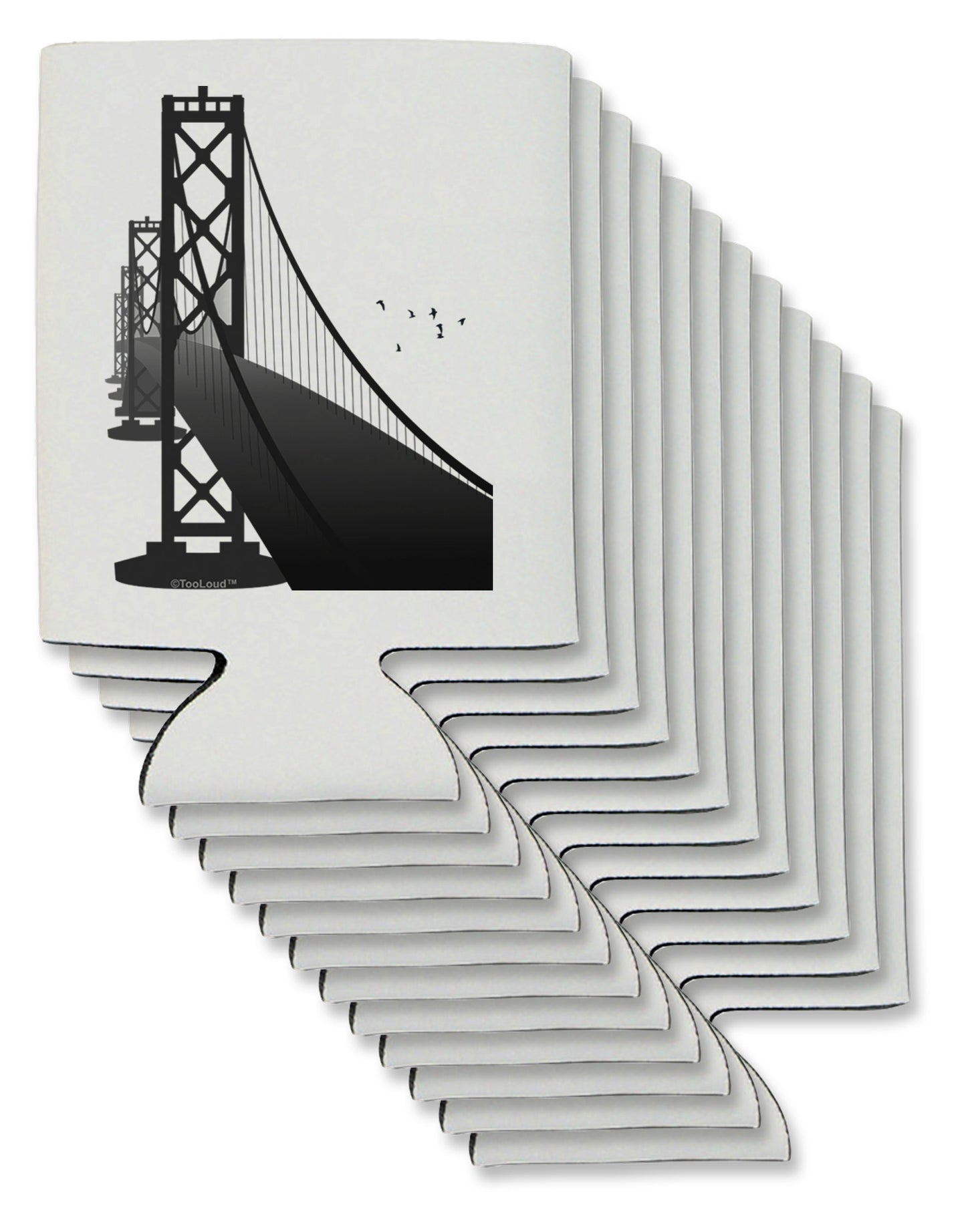 San Francisco Bay Bridge Can / Bottle Insulator Coolers-Can Coolie-TooLoud-12-Davson Sales