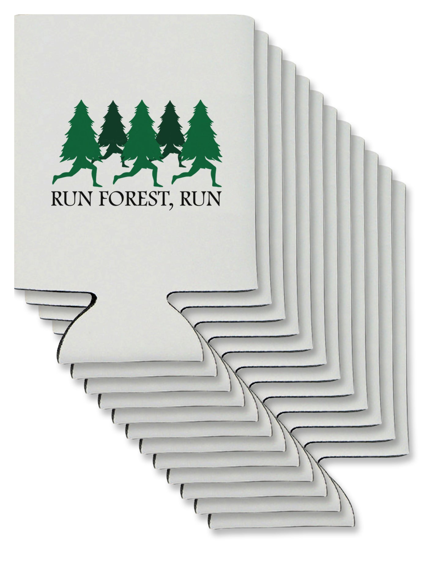 Run Forest Run Funny Can / Bottle Insulator Coolers by TooLoud-Can Coolie-TooLoud-12-Davson Sales