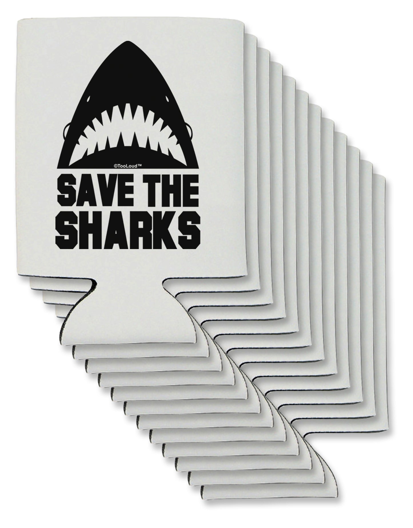 Save The Sharks Can / Bottle Insulator Coolers-Can Coolie-TooLoud-12-Davson Sales