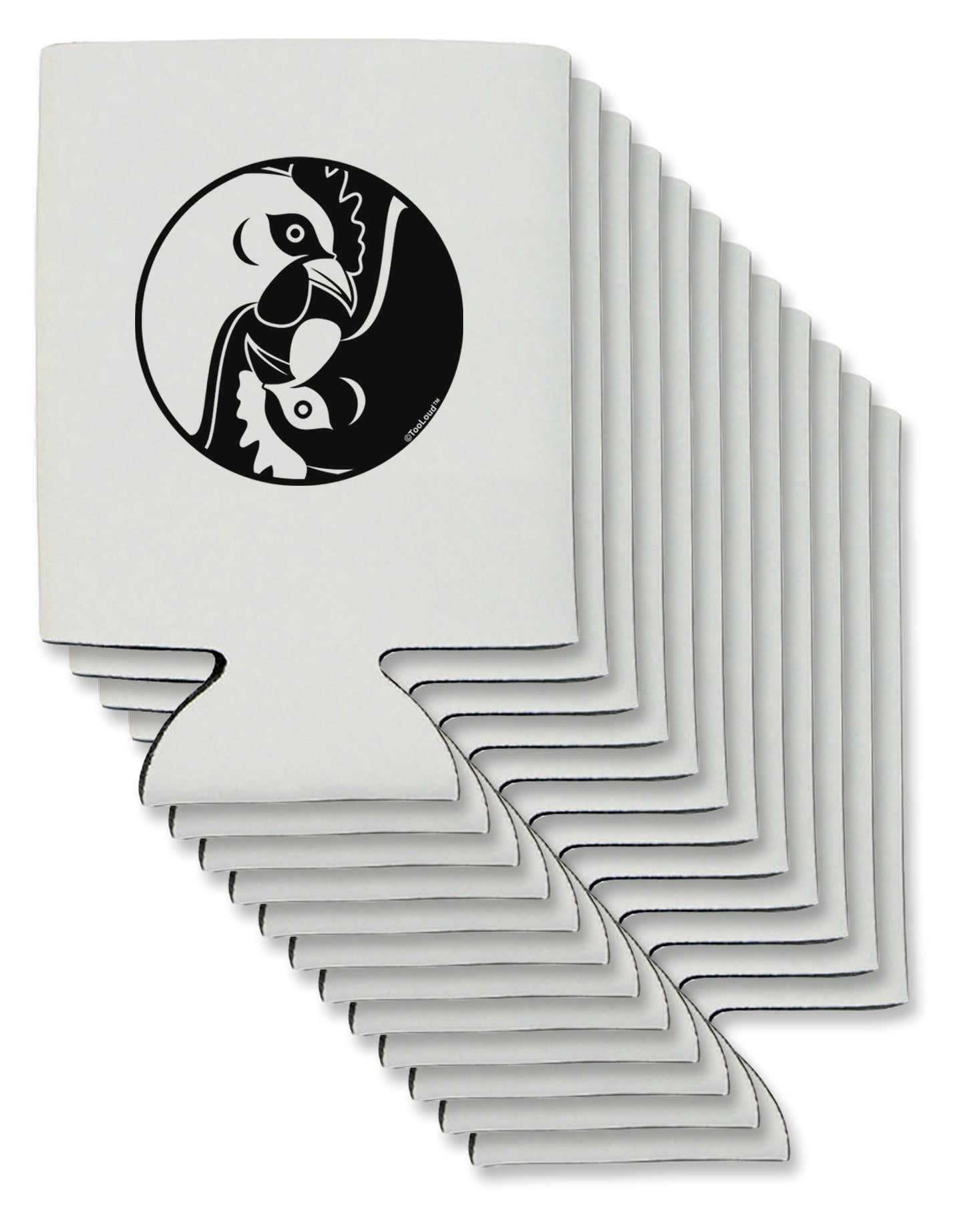 TooLoud Yin Yang Chicken Can / Bottle Insulator Coolers-Can Coolie-TooLoud-12-Davson Sales