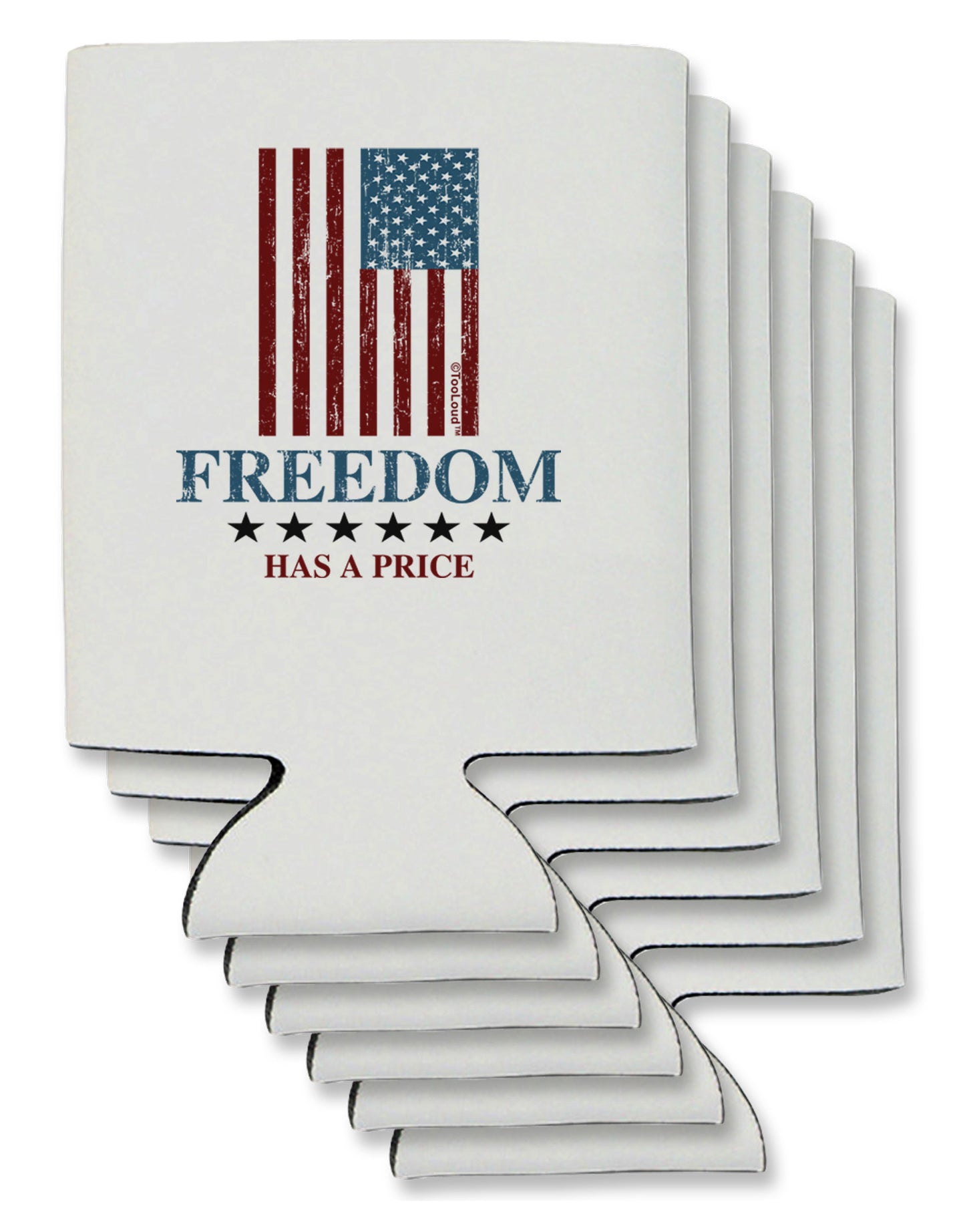Freedom Flag Color Can / Bottle Insulator Coolers-Can Coolie-TooLoud-6-Davson Sales