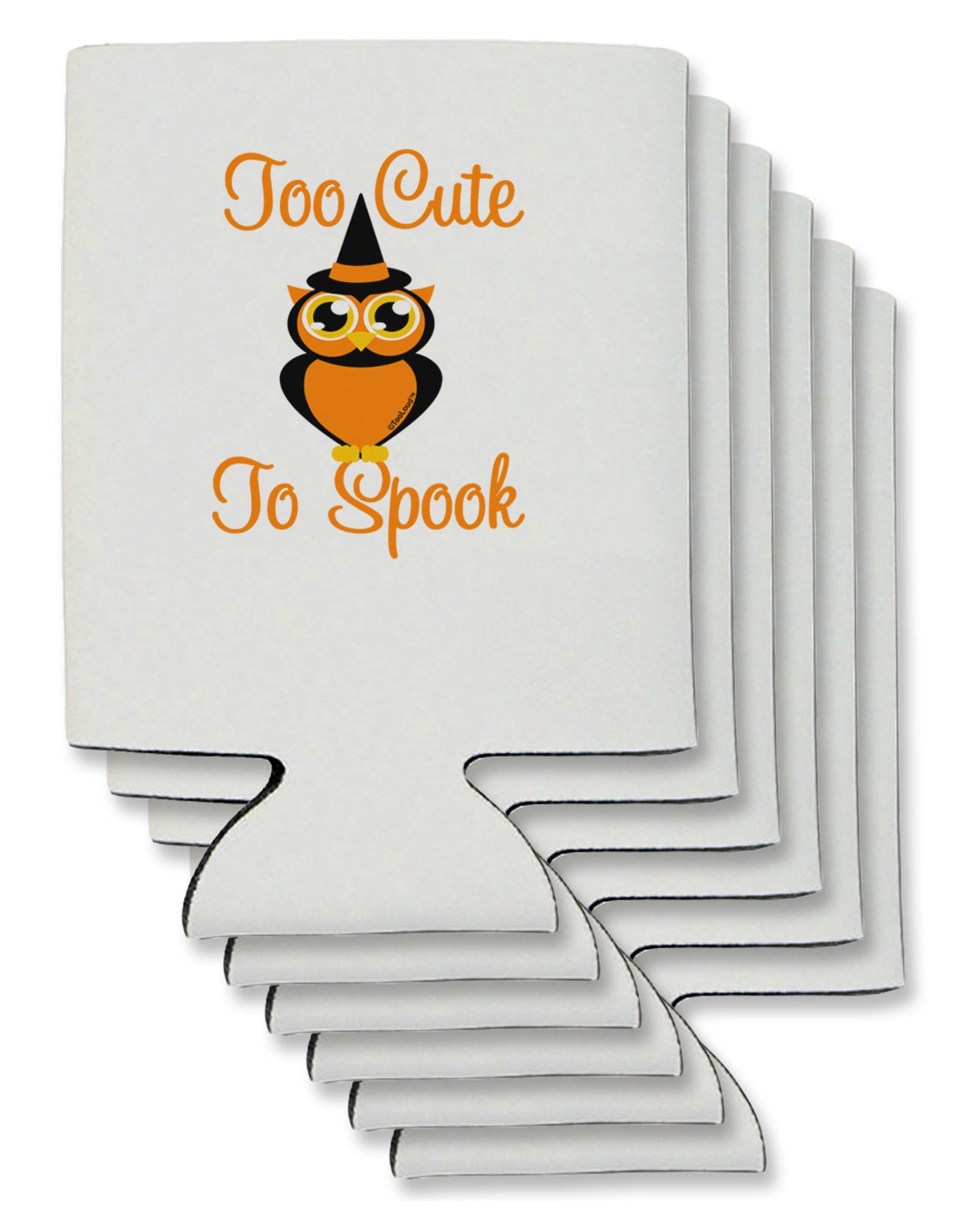 Owl Too Cute Orange Can / Bottle Insulator Coolers-Can Coolie-TooLoud-6-Davson Sales