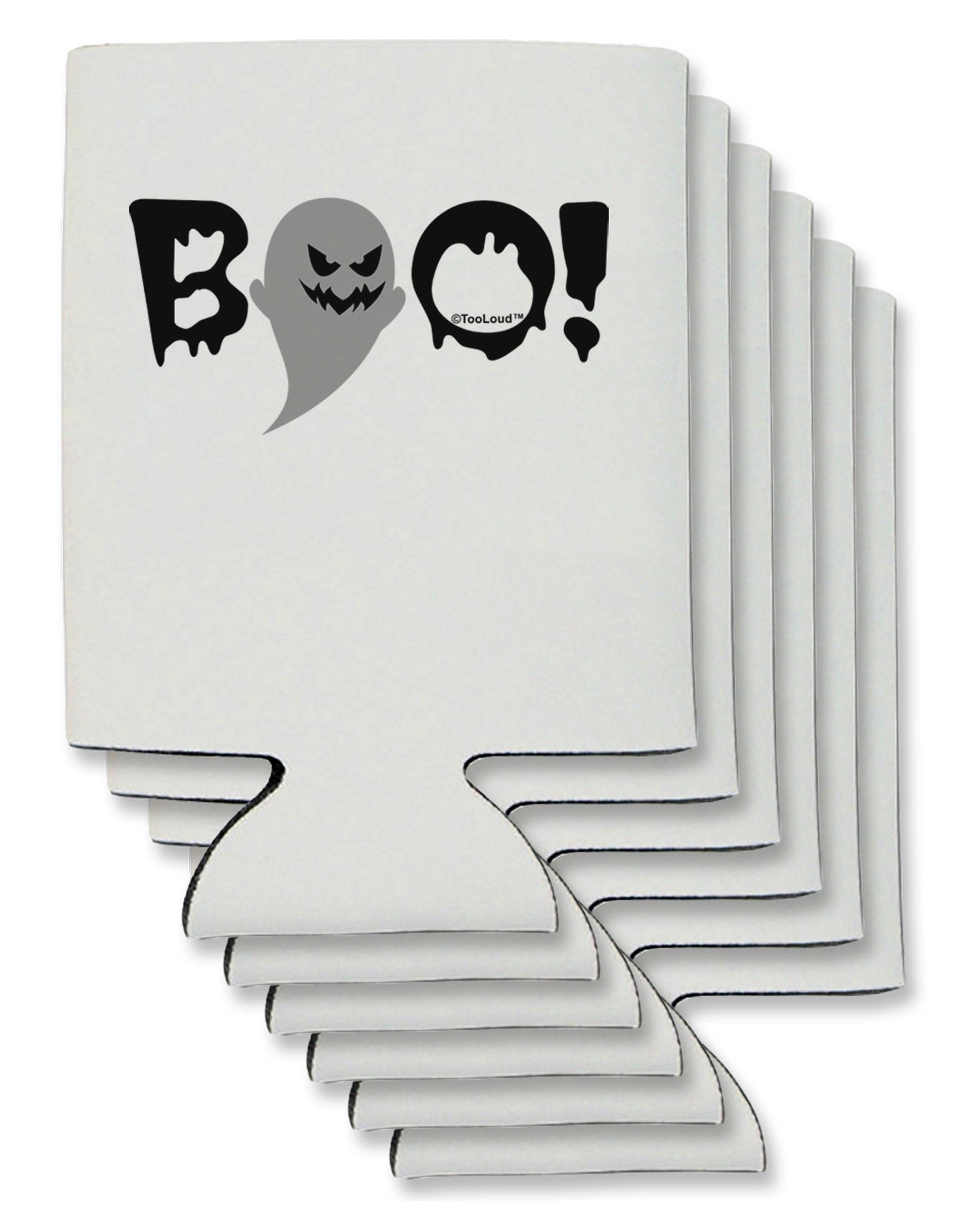Scary Boo Text Can / Bottle Insulator Coolers-Can Coolie-TooLoud-6-Davson Sales