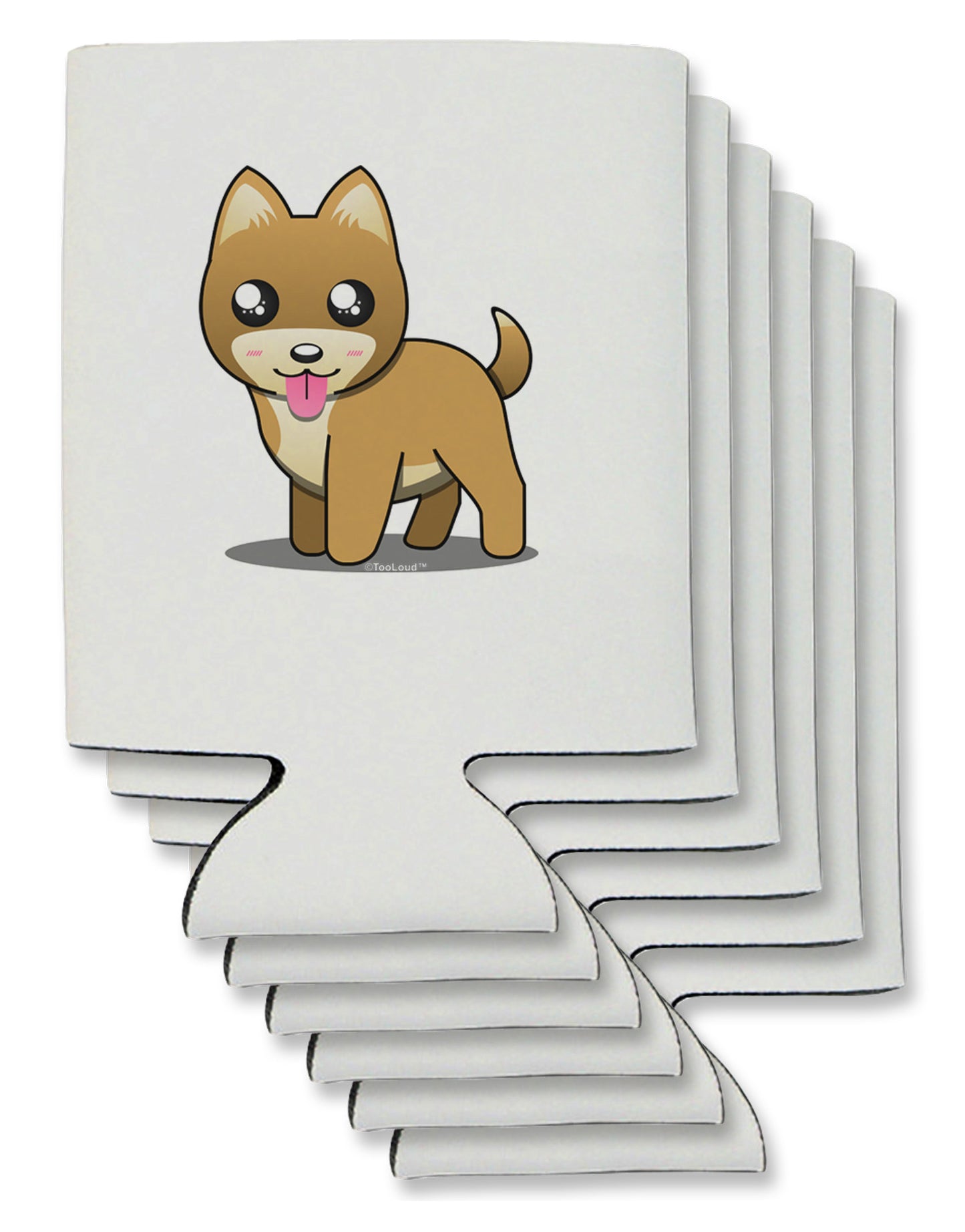 Kawaii Standing Puppy Can / Bottle Insulator Coolers-Can Coolie-TooLoud-6-Davson Sales