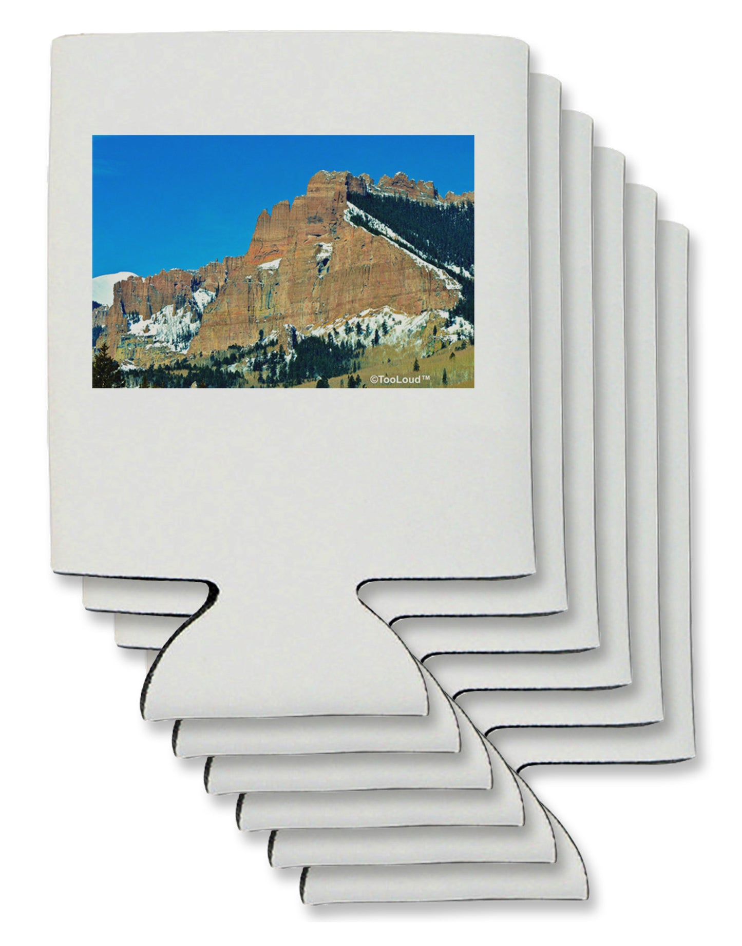Colorado Snowy Mountains Can / Bottle Insulator Coolers-Can Coolie-TooLoud-6-Davson Sales