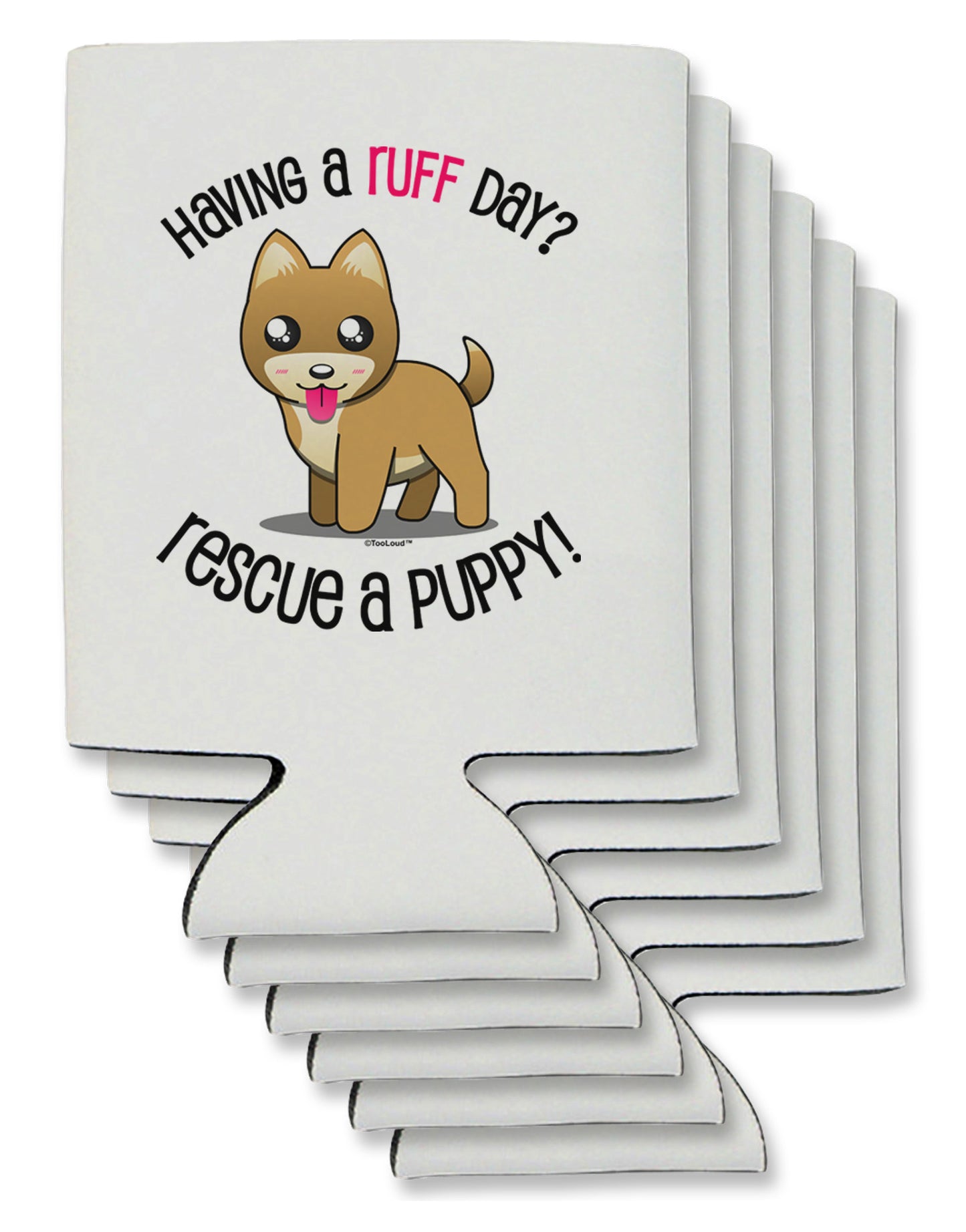 Rescue A Puppy Can / Bottle Insulator Coolers-Can Coolie-TooLoud-6-Davson Sales
