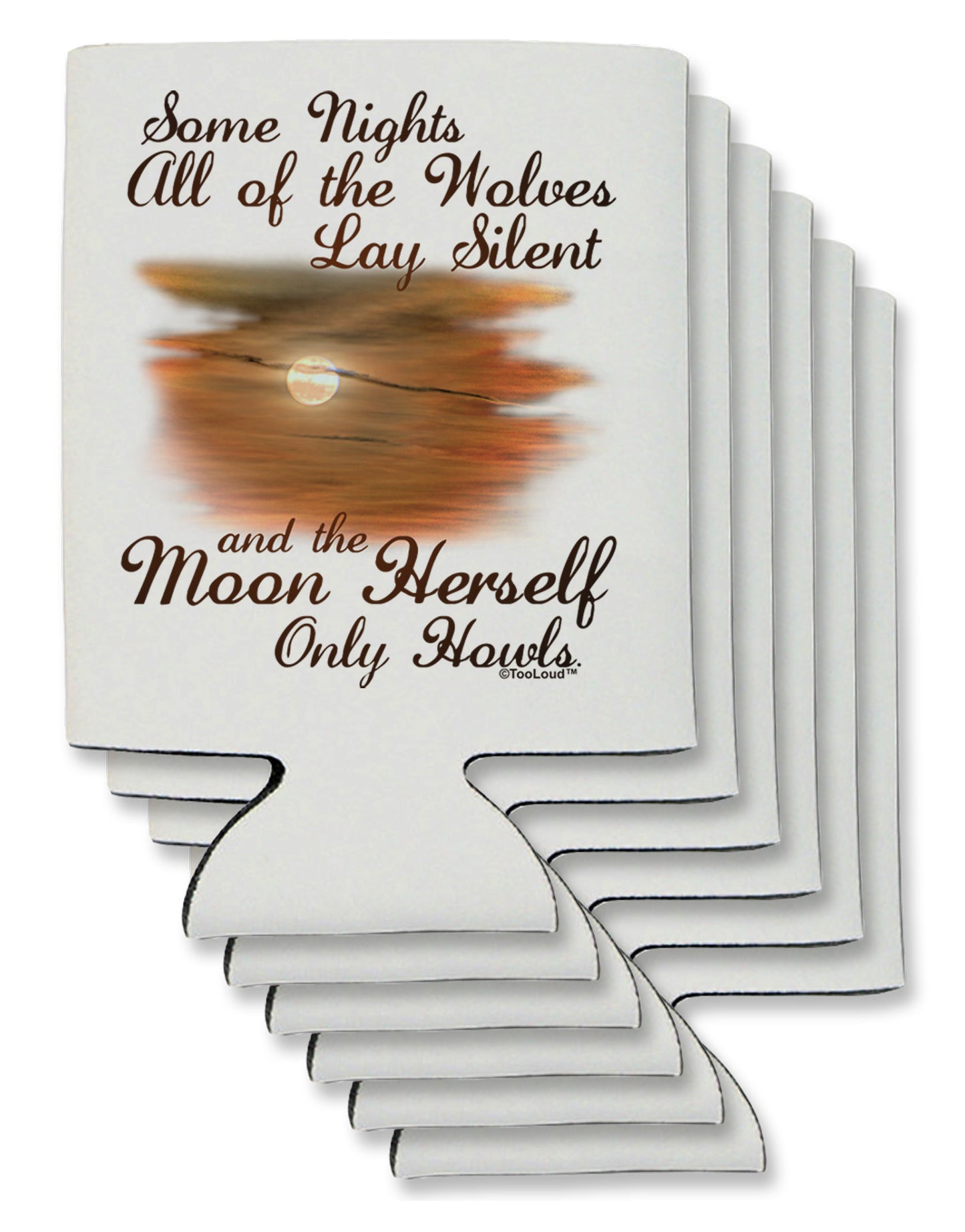 The Moon Herself Howls Can / Bottle Insulator Coolers-Can Coolie-TooLoud-6-Davson Sales