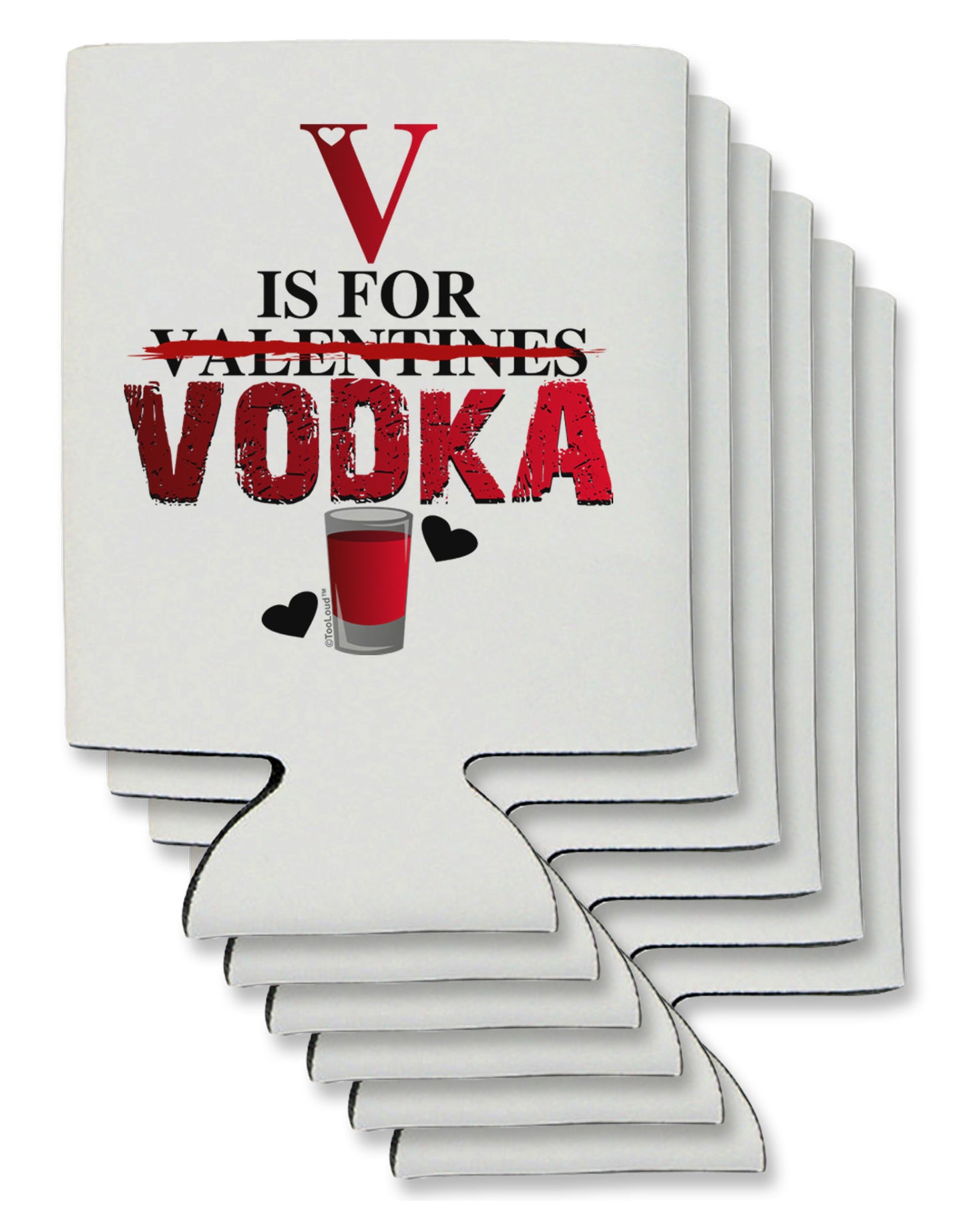 V Is For Vodka Can / Bottle Insulator Coolers-Can Coolie-TooLoud-6-Davson Sales