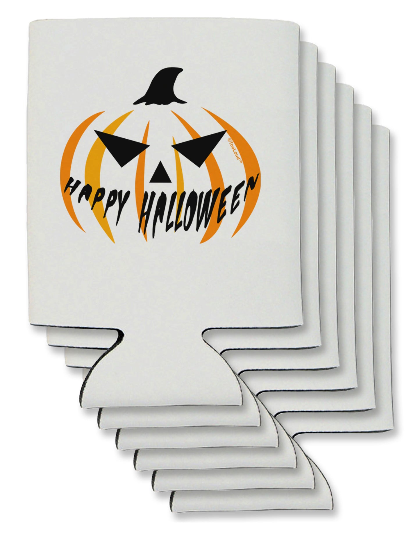 Happy Halloween Jack Can / Bottle Insulator Coolers-Can Coolie-TooLoud-6-Davson Sales