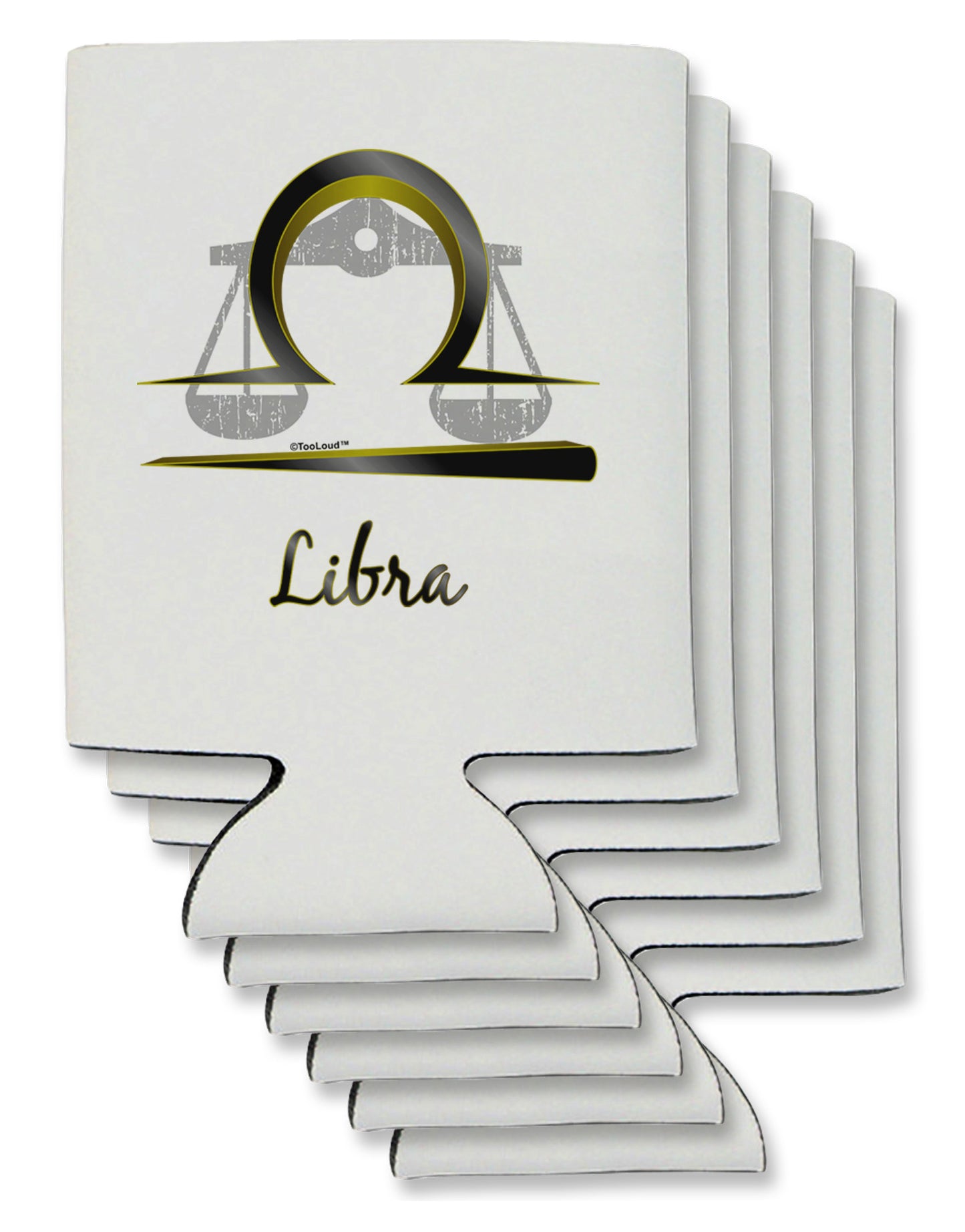 Libra Symbol Can / Bottle Insulator Coolers-Can Coolie-TooLoud-6-Davson Sales