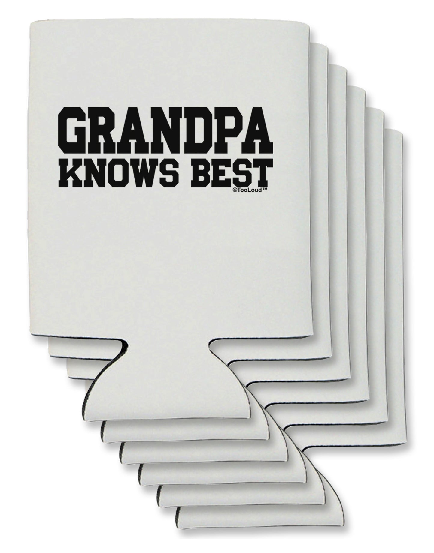 Grandpa Knows Best Can / Bottle Insulator Coolers by TooLoud-Can Coolie-TooLoud-6-Davson Sales