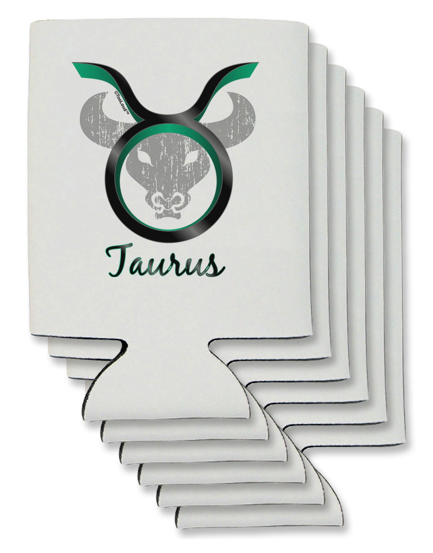 Taurus Symbol Can / Bottle Insulator Coolers-Can Coolie-TooLoud-6-Davson Sales
