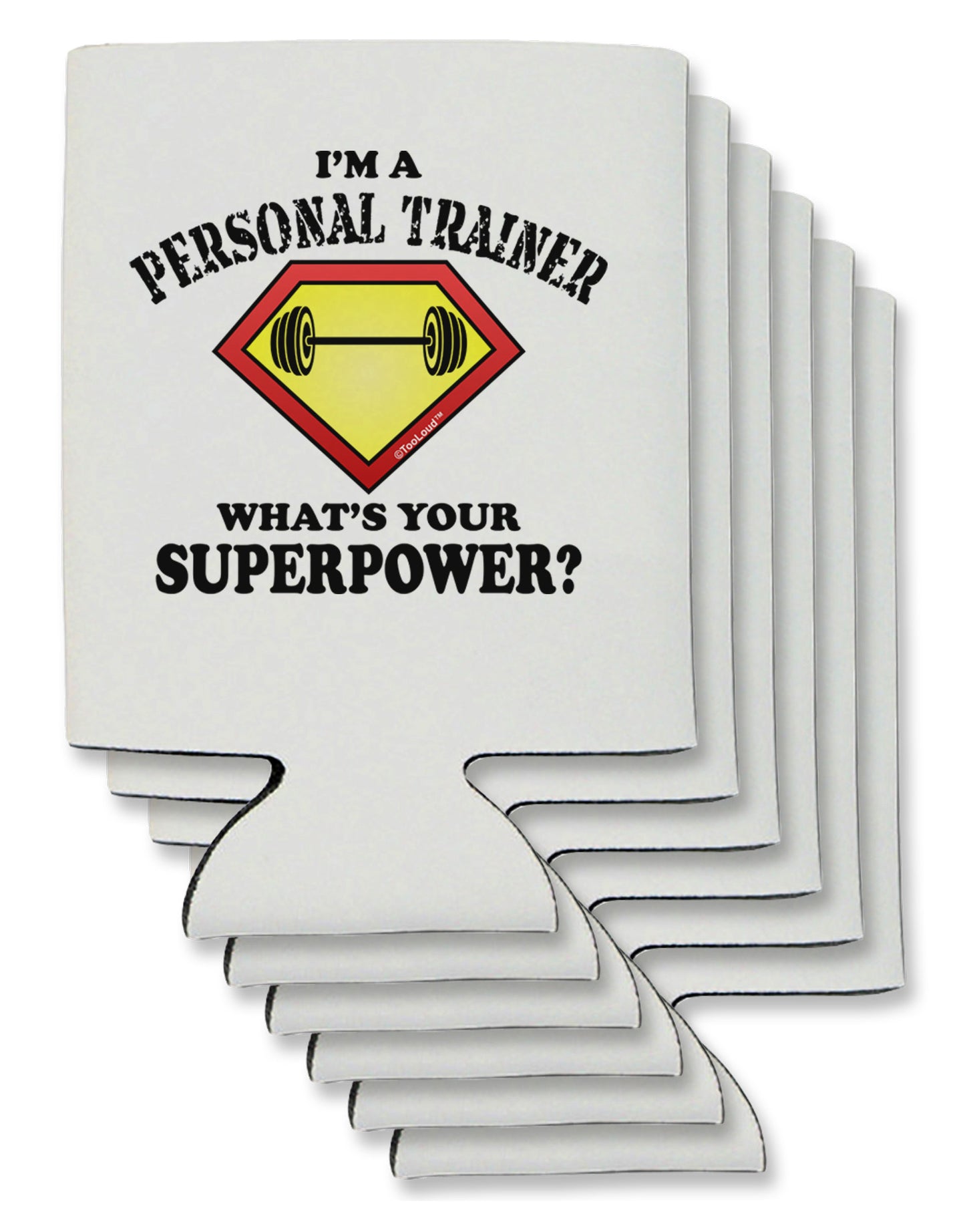 Personal Trainer - Superpower Can / Bottle Insulator Coolers-Can Coolie-TooLoud-6-Davson Sales