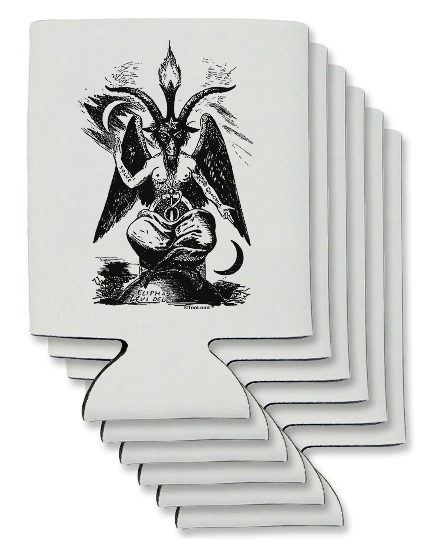 Baphomet Illustration Can / Bottle Insulator Coolers by TooLoud-TooLoud-6-Davson Sales