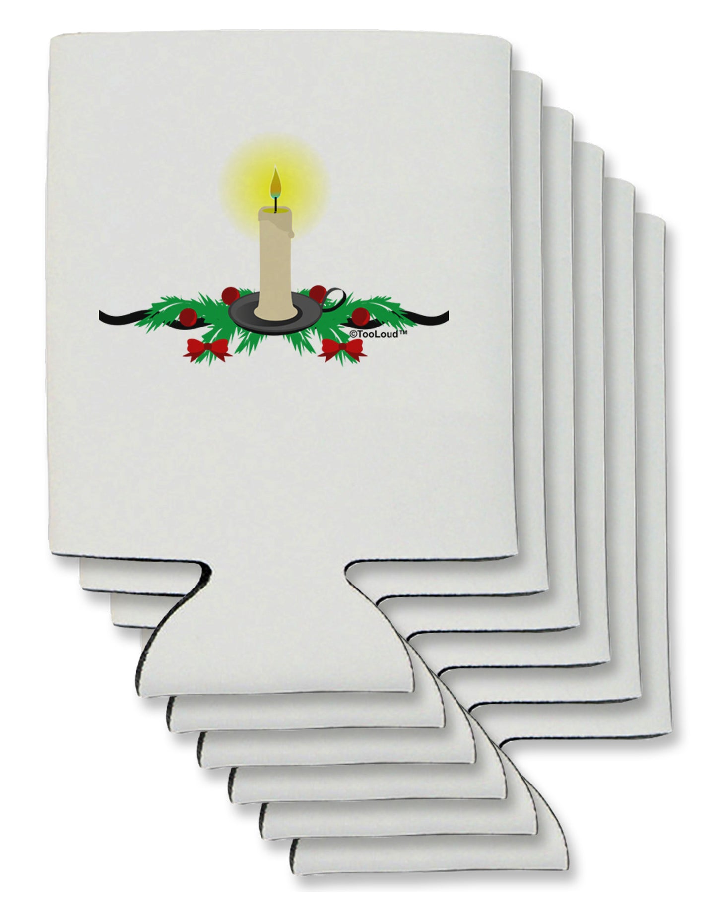 Chirstmas Candle Can / Bottle Insulator Coolers-Can Coolie-TooLoud-6-Davson Sales