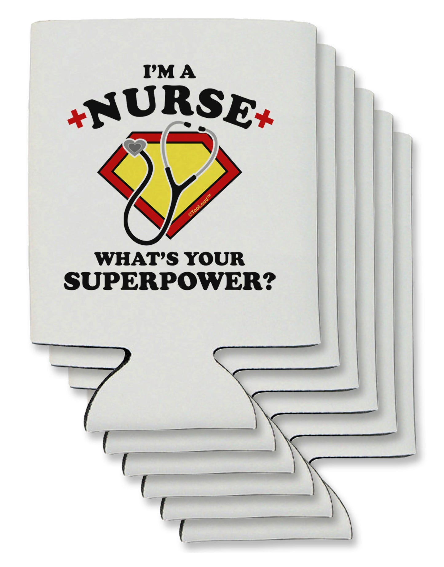 Nurse - Superpower Can / Bottle Insulator Coolers-Can Coolie-TooLoud-6-Davson Sales