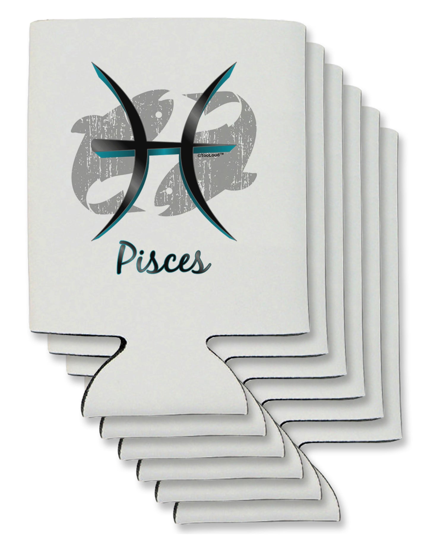 Pisces Symbol Can / Bottle Insulator Coolers-Can Coolie-TooLoud-6-Davson Sales