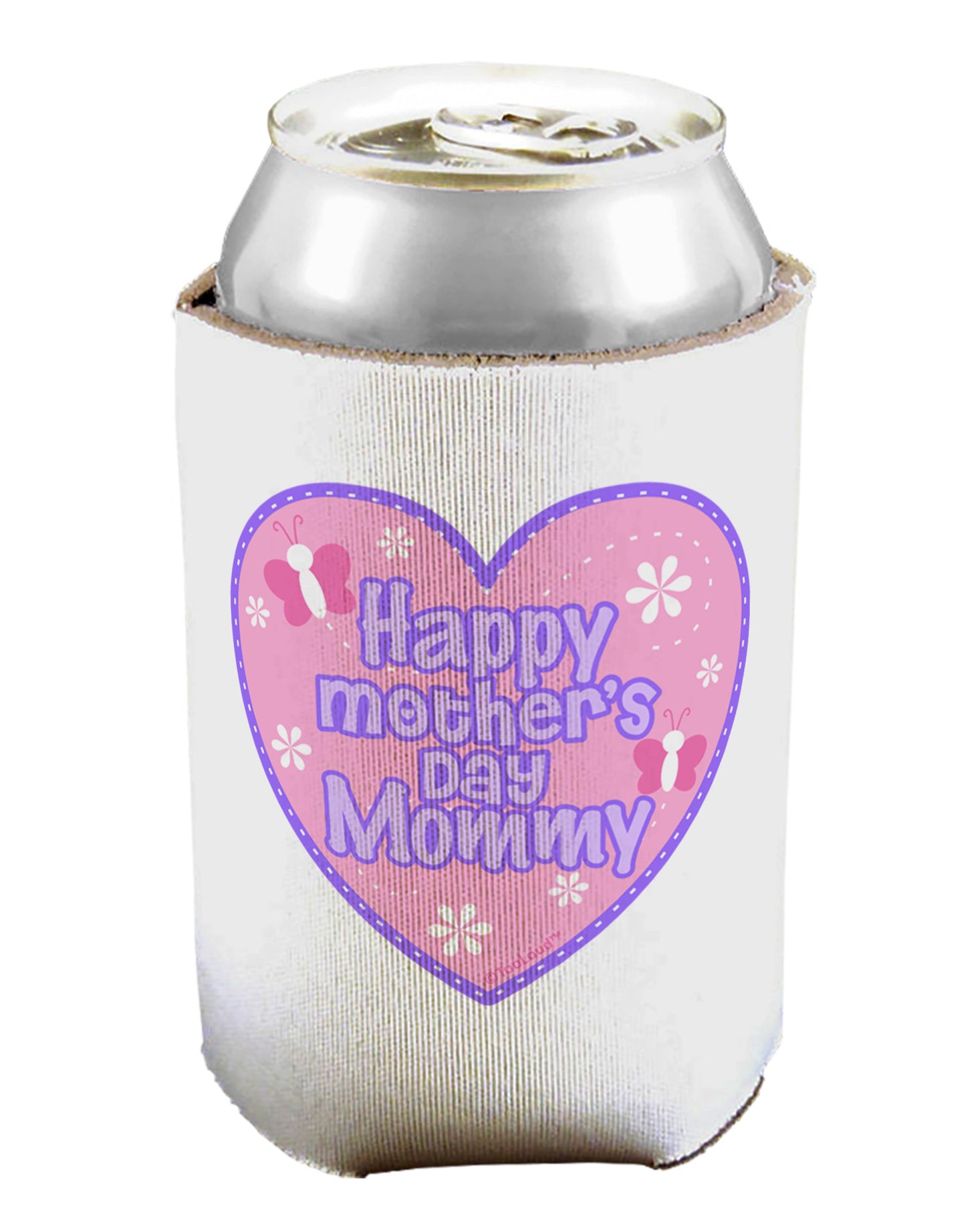 Happy Mother's Day Mommy - Pink Can / Bottle Insulator Coolers by TooLoud-Can Coolie-TooLoud-1-Davson Sales