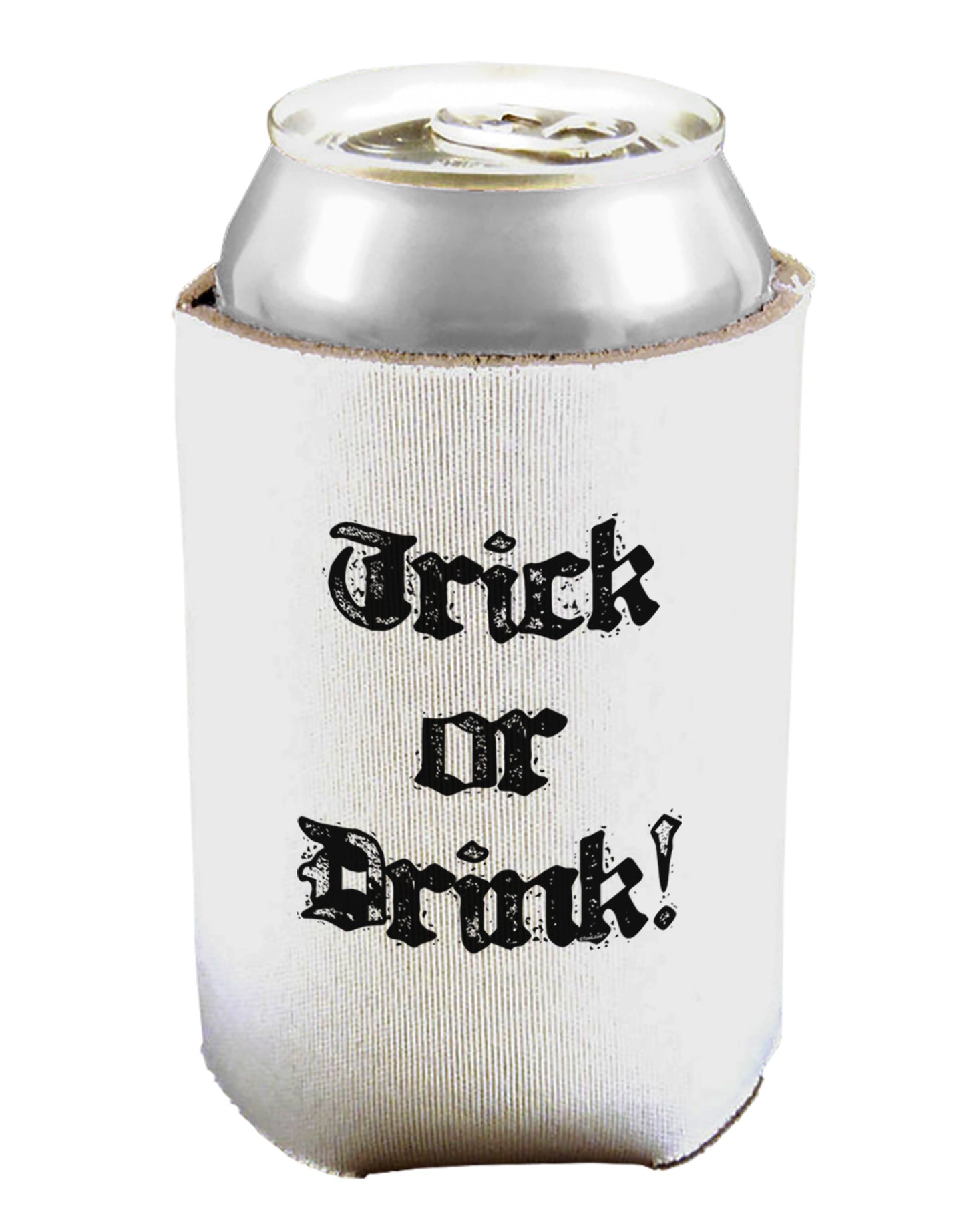 Trick or Drink - Halloween Funny Can and Bottle Insulator Cooler-Bottle Insulator-TooLoud-White-Davson Sales