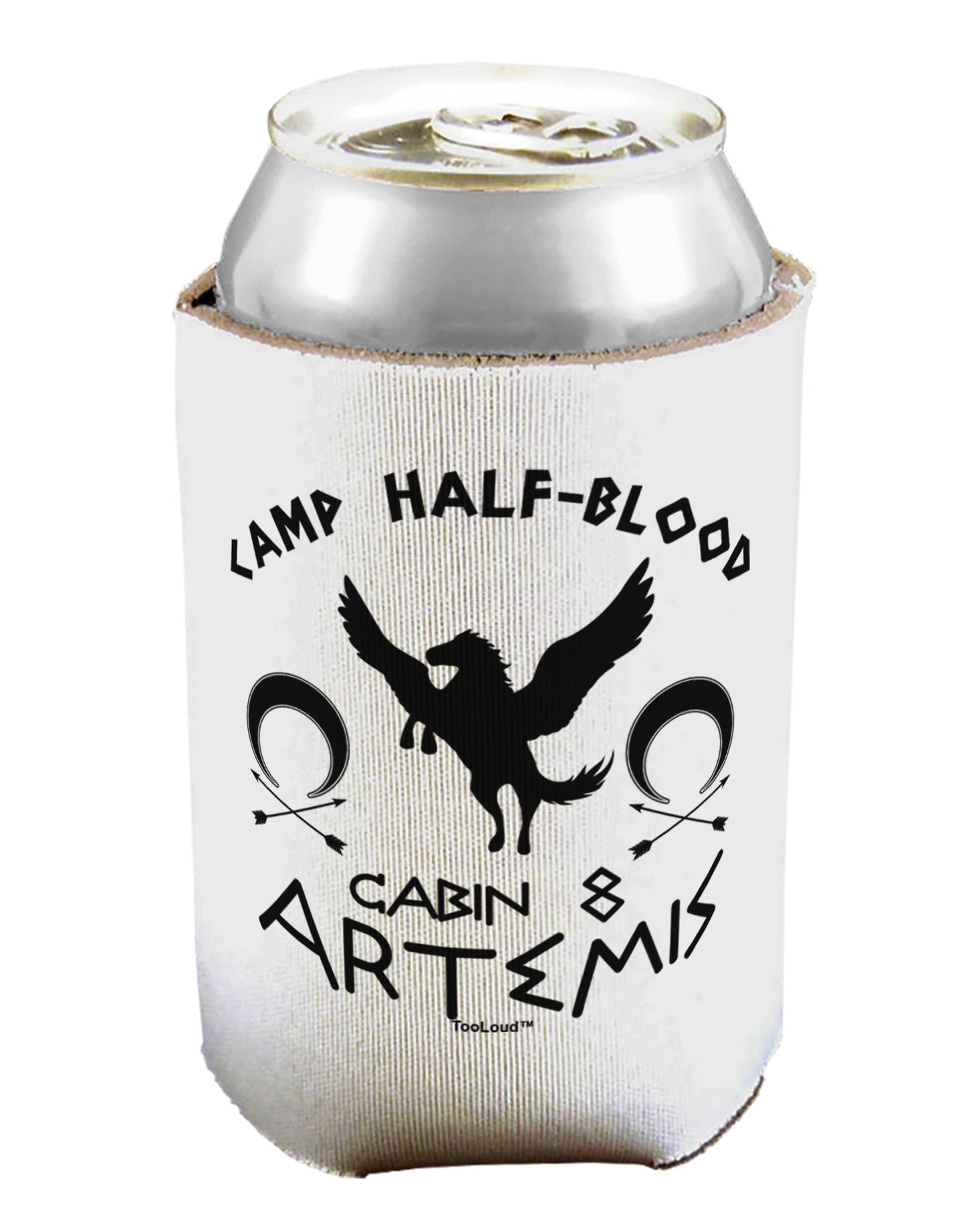 Camp Half Blood Cabin 8 Artemis Can / Bottle Insulator Coolers by TooLoud-Can Coolie-TooLoud-1-Davson Sales