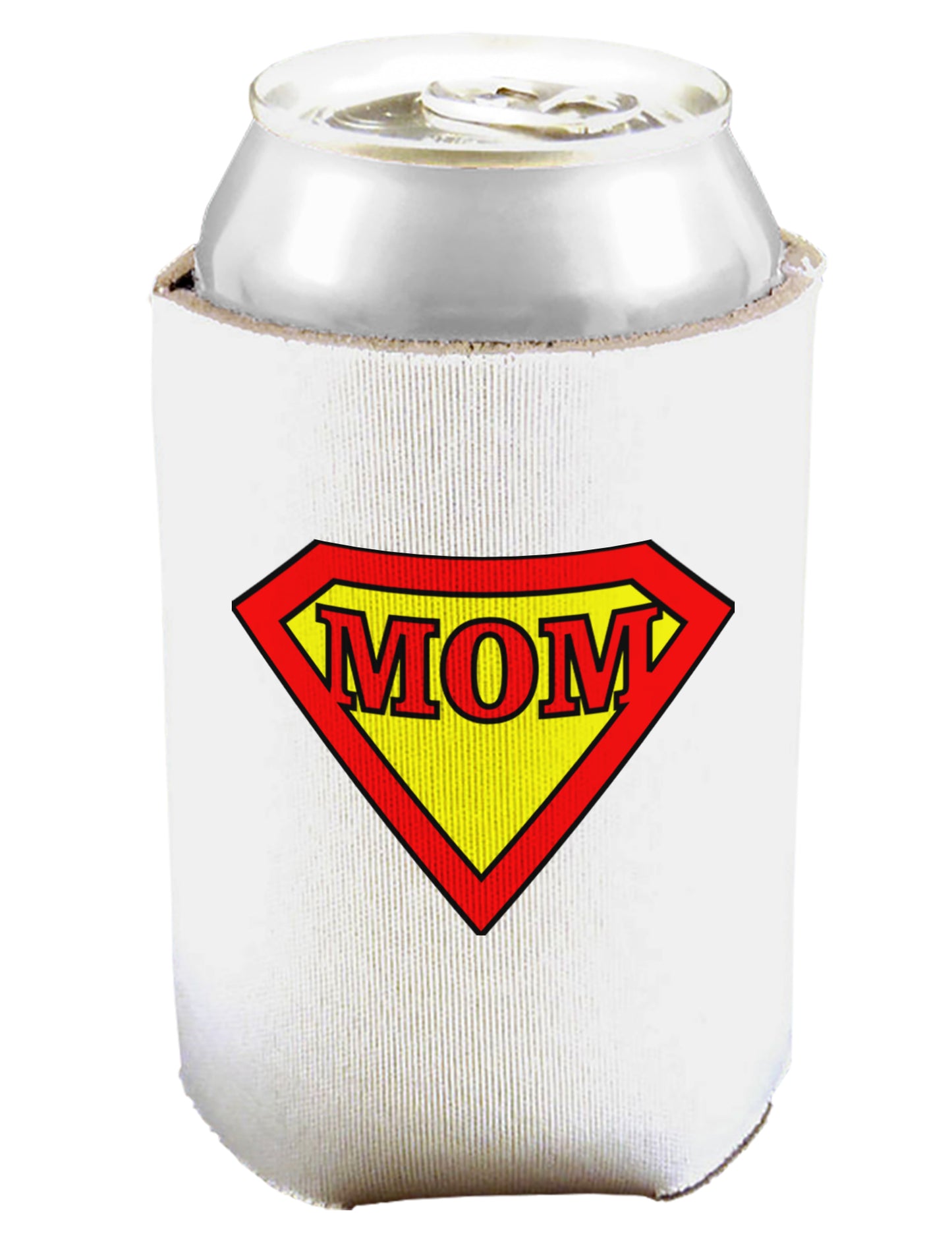 Super Mom Can and Bottle Insulator Koozie-Koozie-TooLoud-White-Davson Sales