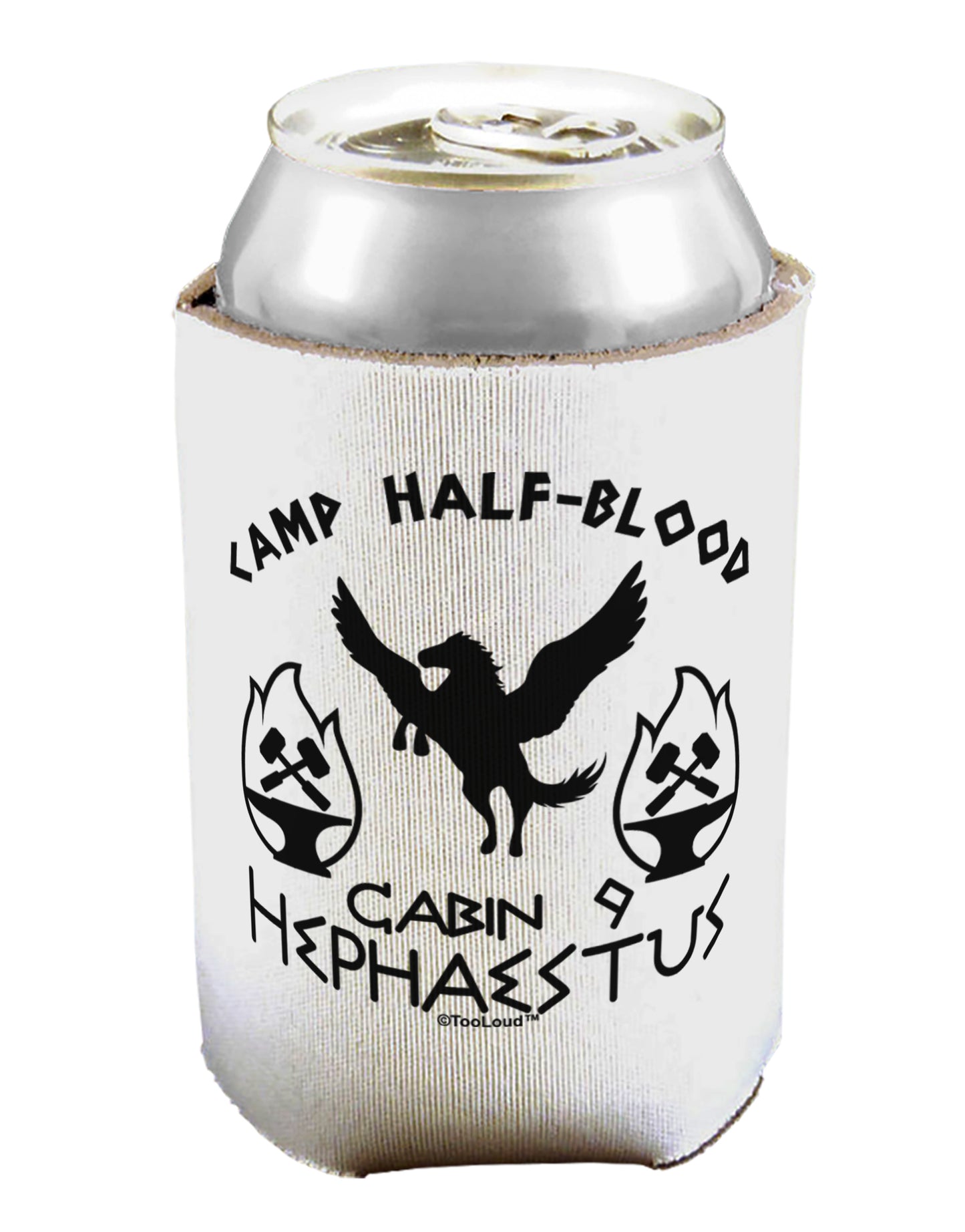 Cabin 9 Hephaestus Half Blood Can / Bottle Insulator Coolers-Can Coolie-TooLoud-1 Piece-Davson Sales