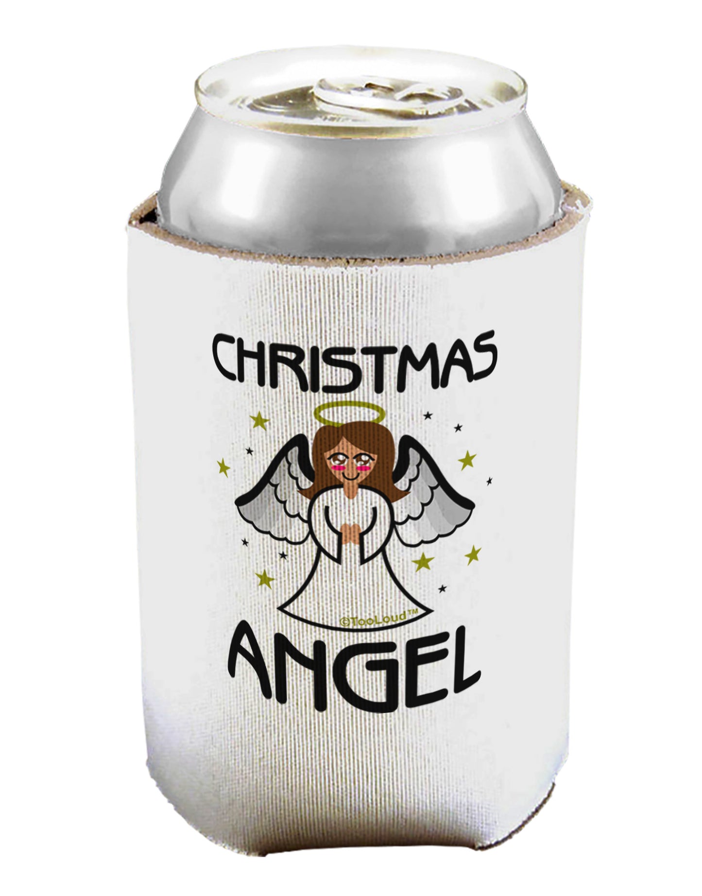 Christmas Angel Can / Bottle Insulator Coolers-Can Coolie-TooLoud-1-Davson Sales