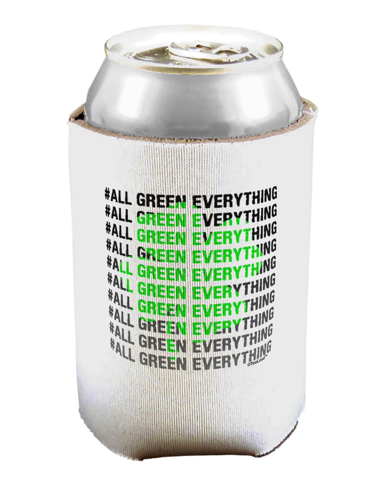 All Green Everything Clover Can / Bottle Insulator Coolers-Can Coolie-TooLoud-1-Davson Sales