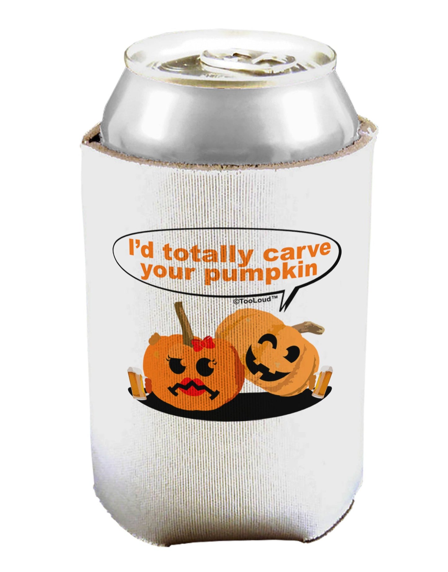 Carve your pumpkin Can / Bottle Insulator Coolers-Can Coolie-TooLoud-1-Davson Sales