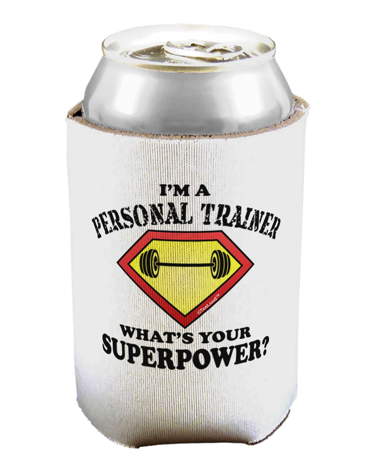 Personal Trainer - Superpower Can / Bottle Insulator Coolers-Can Coolie-TooLoud-1-Davson Sales