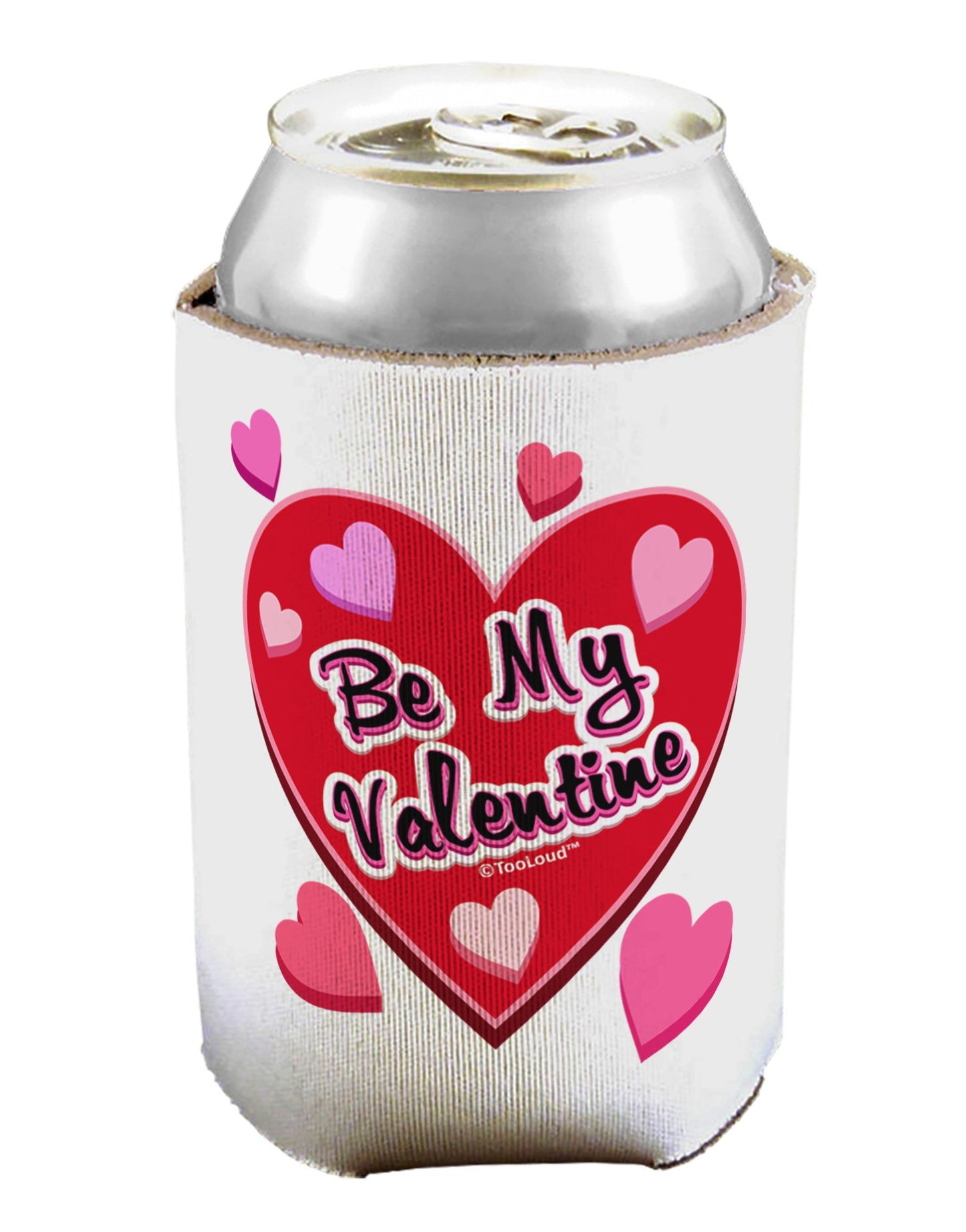 Be My Valentine Romantic Hearts Can / Bottle Insulator Coolers-Can Coolie-TooLoud-1 Piece-Davson Sales