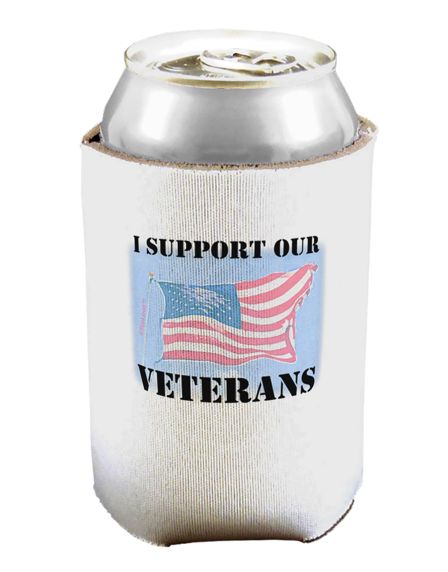 Support Our Veterans Can / Bottle Insulator Coolers-Can Coolie-TooLoud-1-Davson Sales
