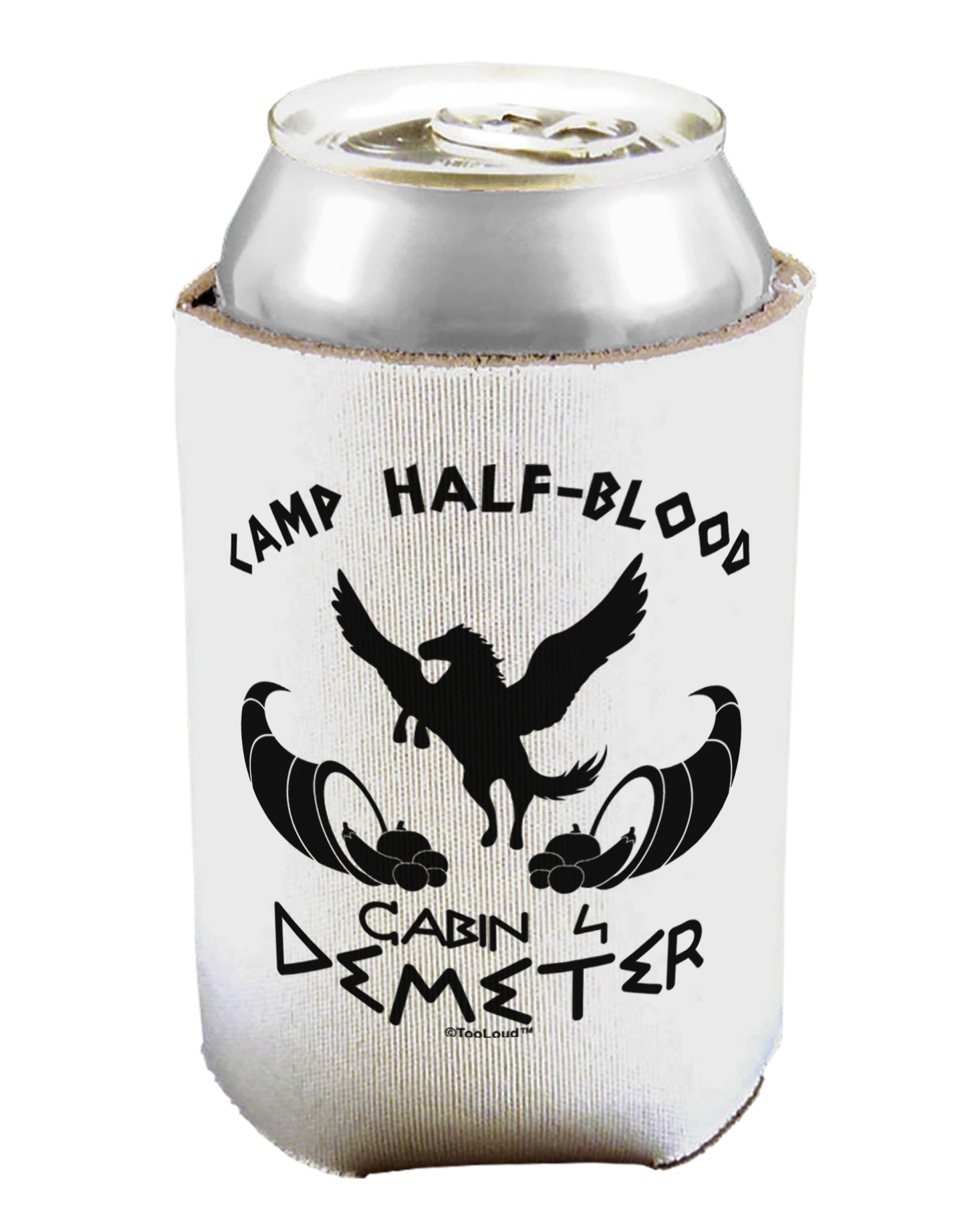 Cabin 4 Demeter Camp Half Blood Can / Bottle Insulator Coolers-Can Coolie-TooLoud-1 Piece-Davson Sales