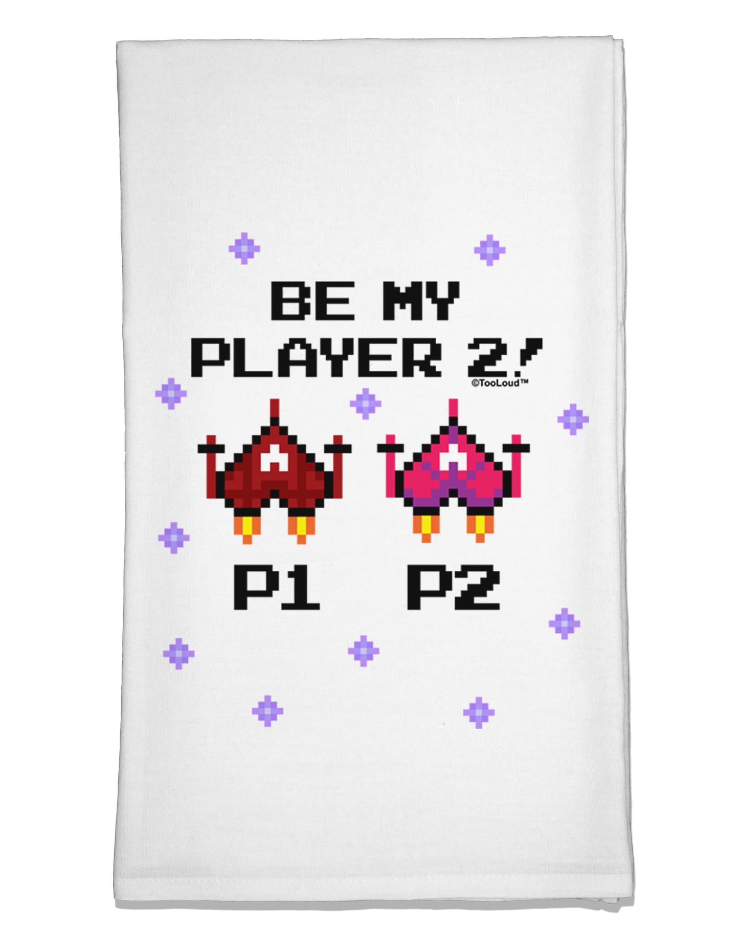 Be My Player 2 Flour Sack Dish Towels-Flour Sack Dish Towel-TooLoud-White-Davson Sales