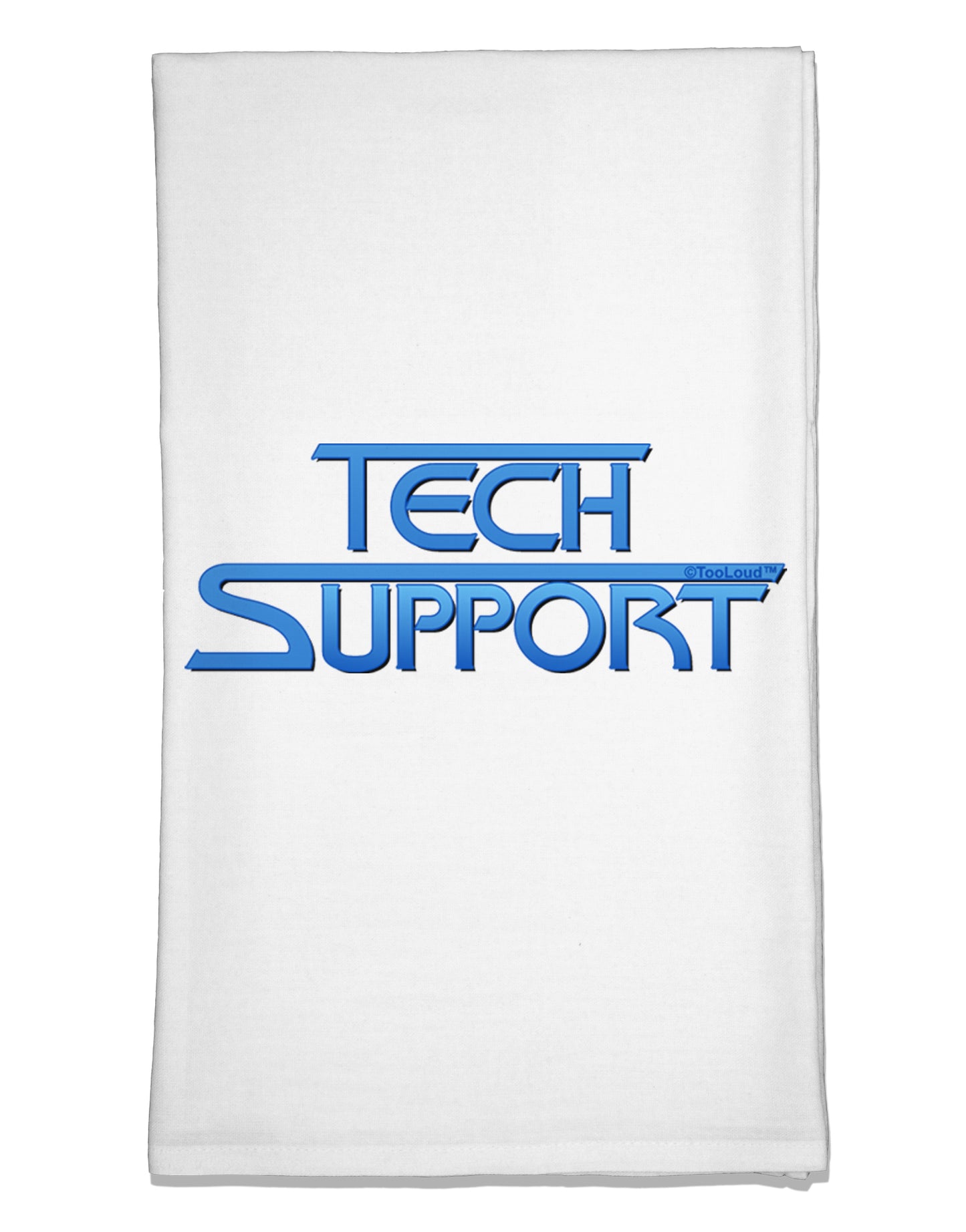 Tech Support Logo Flour Sack Dish Towel by TooLoud-Flour Sack Dish Towel-TooLoud-White-Davson Sales