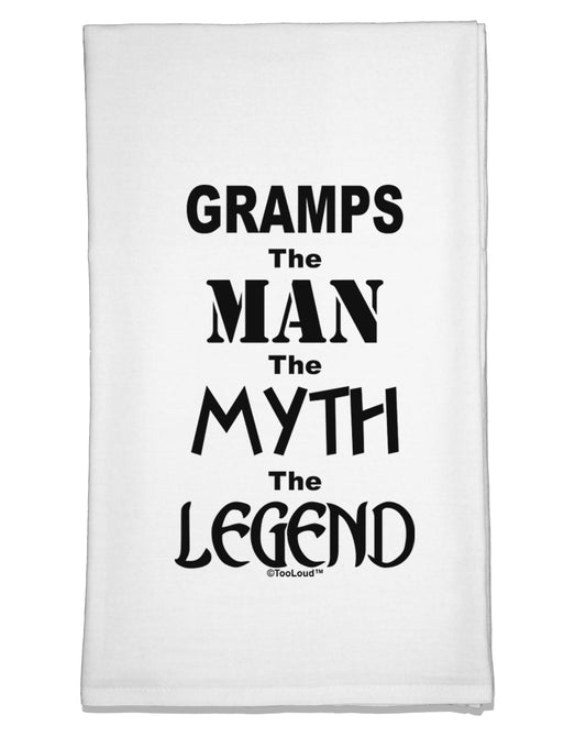 Gramps The Man The Myth The Legend Flour Sack Dish Towel by TooLoud-Flour Sack Dish Towel-TooLoud-White-Davson Sales