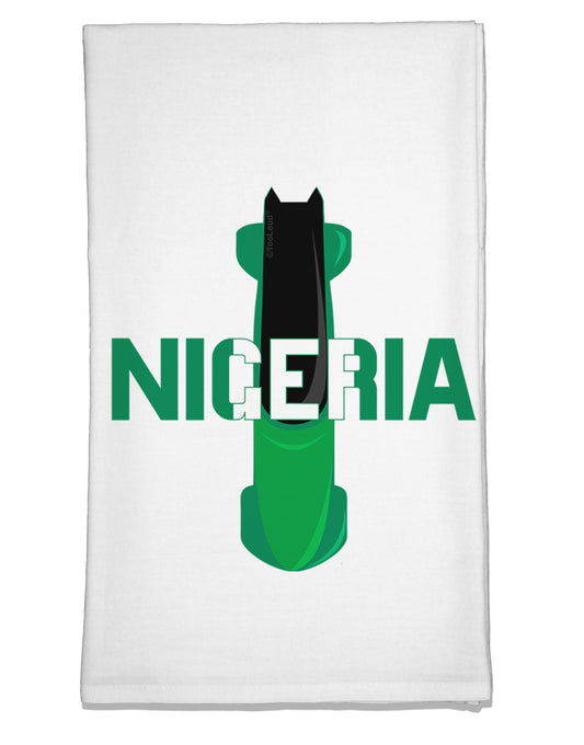 Nigeria Bobsled Flour Sack Dish Towel by TooLoud-Flour Sack Dish Towel-TooLoud-White-Davson Sales
