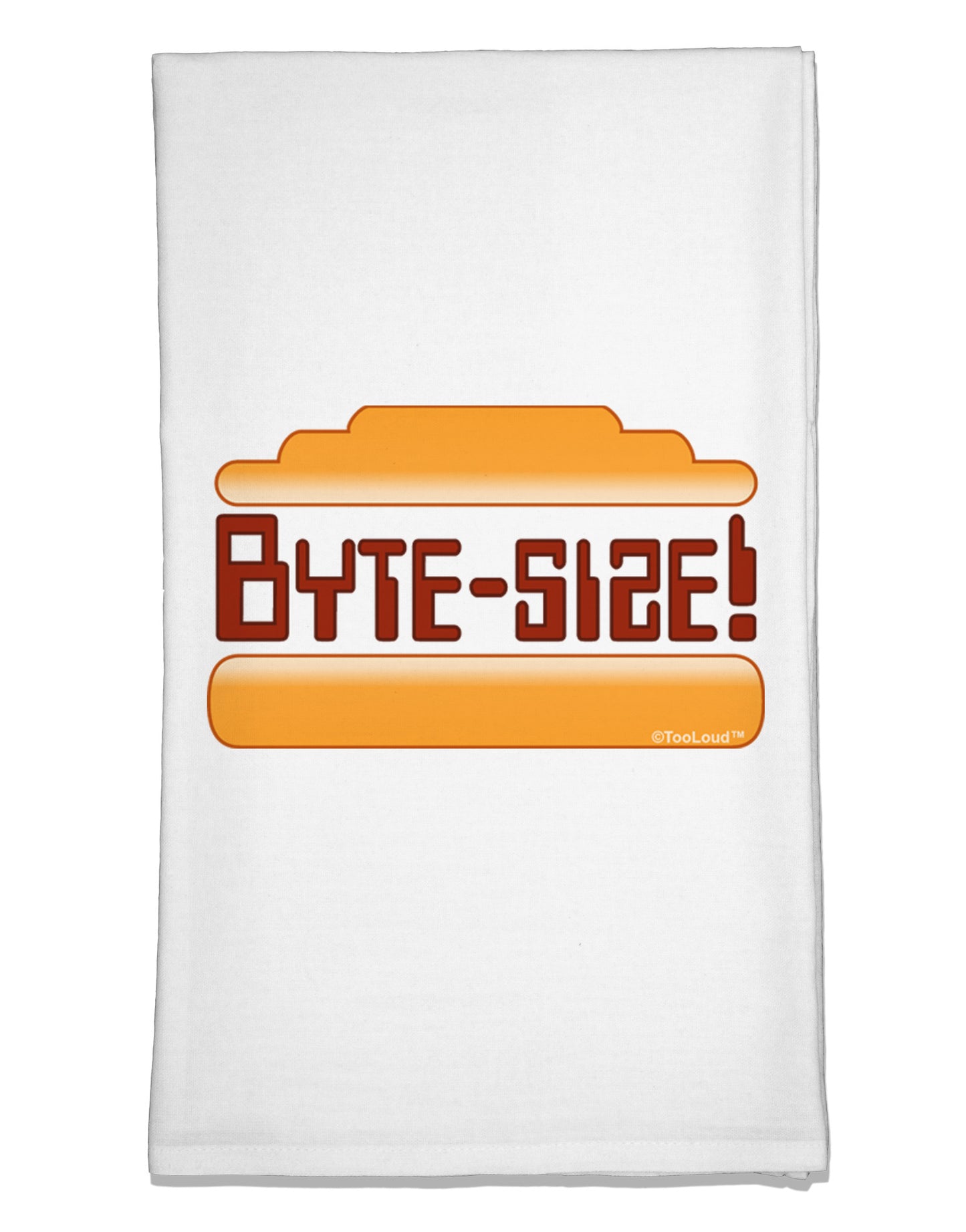 Byte Size Flour Sack Dish Towel-Flour Sack Dish Towel-TooLoud-White-Davson Sales